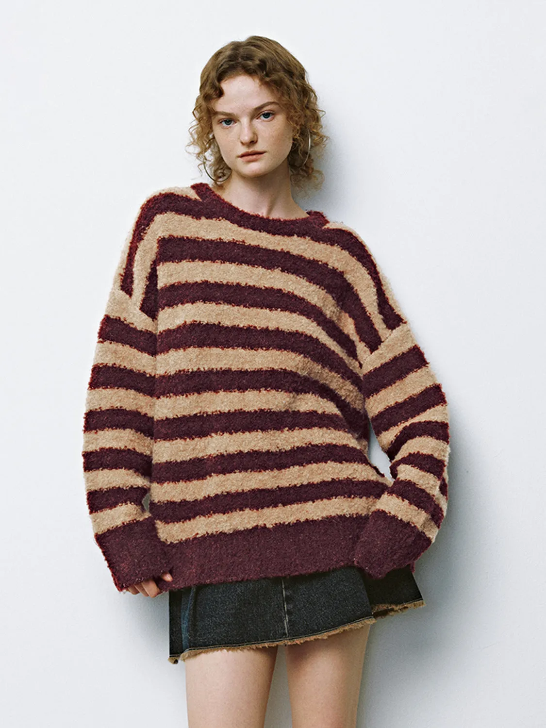 Striped Knitted T-Shirts sold by Urban Revivo