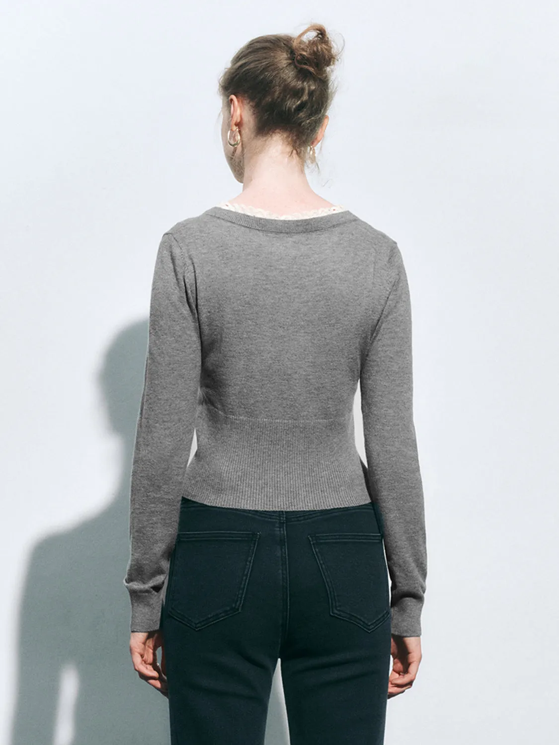 V-Neck Knitted T-Shirts sold by Urban Revivo product image thumbnail 2