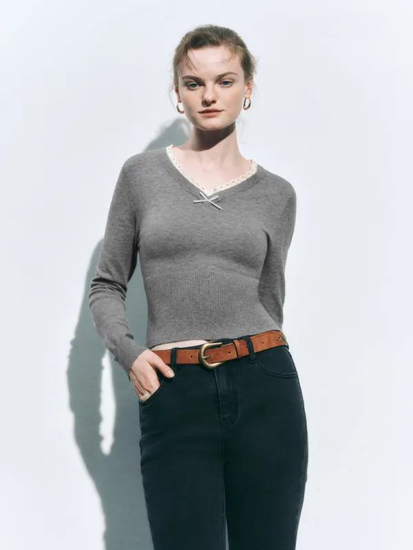 V-Neck Knitted T-Shirts sold by Urban Revivo