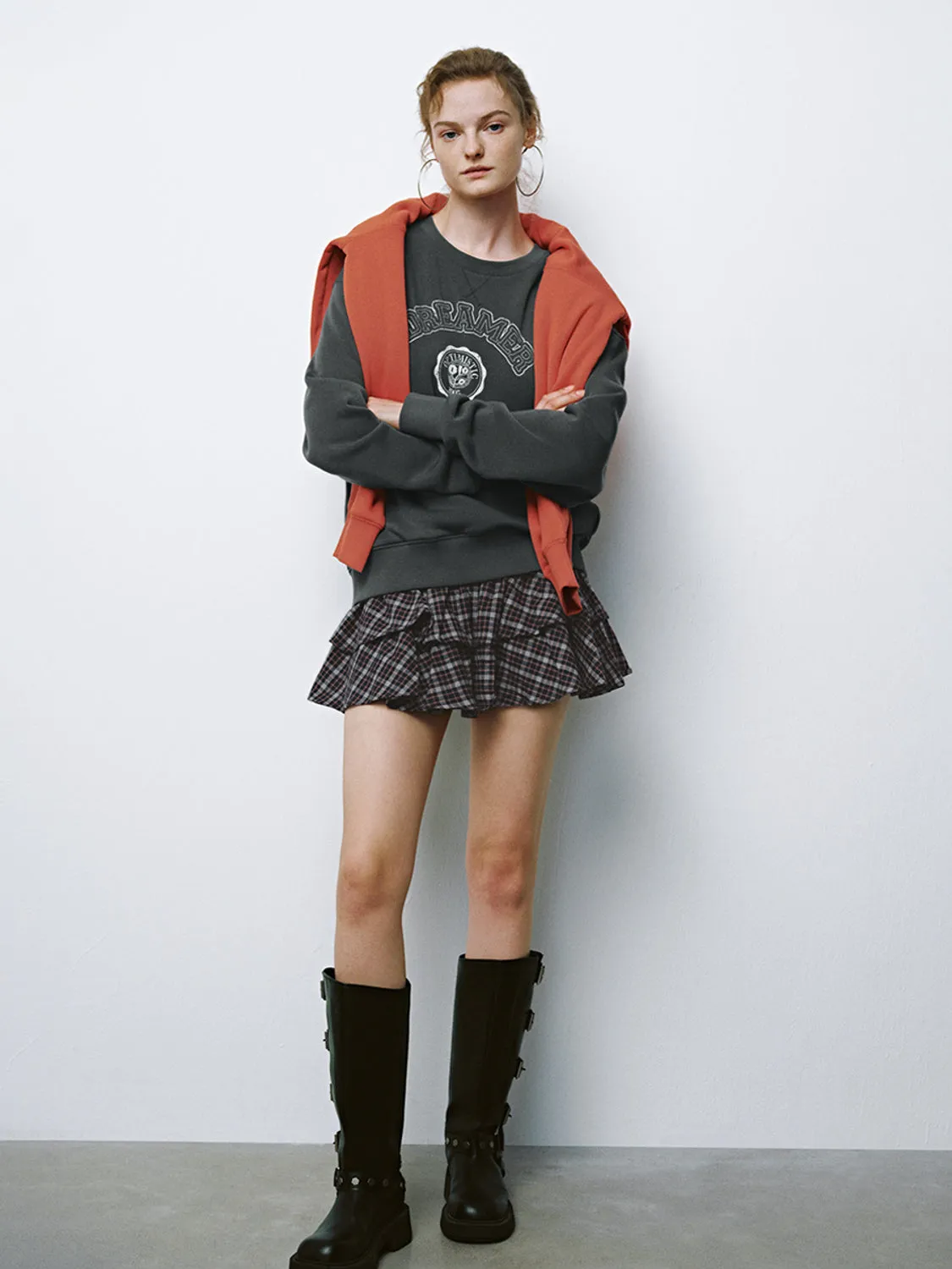 Ruffle Hem Mini A-Line Skirts sold by Urban Revivo product image thumbnail 5