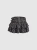 Ruffle Hem Mini A-Line Skirts sold by Urban Revivo
