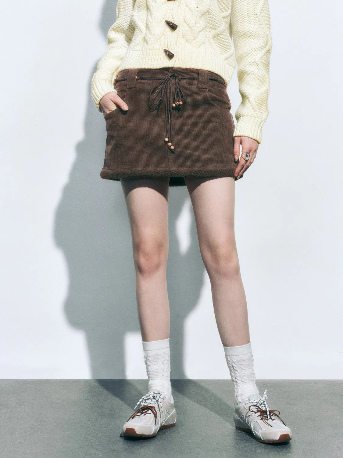 Corduroy A-Line Skirts sold by Urban Revivo product image thumbnail 2