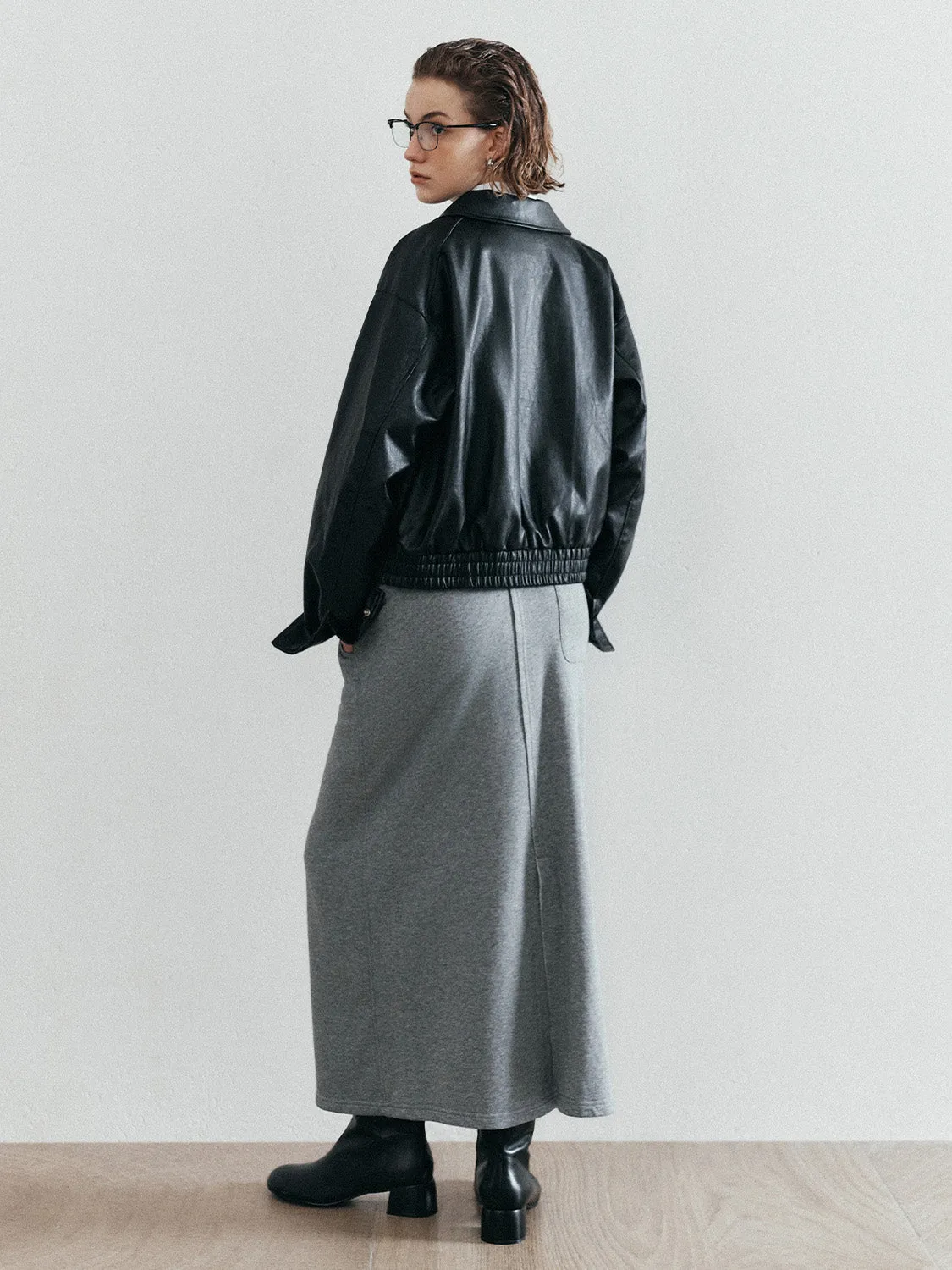 Drawstring Waist Loose A-Line Skirt sold by Urban Revivo product image thumbnail 4