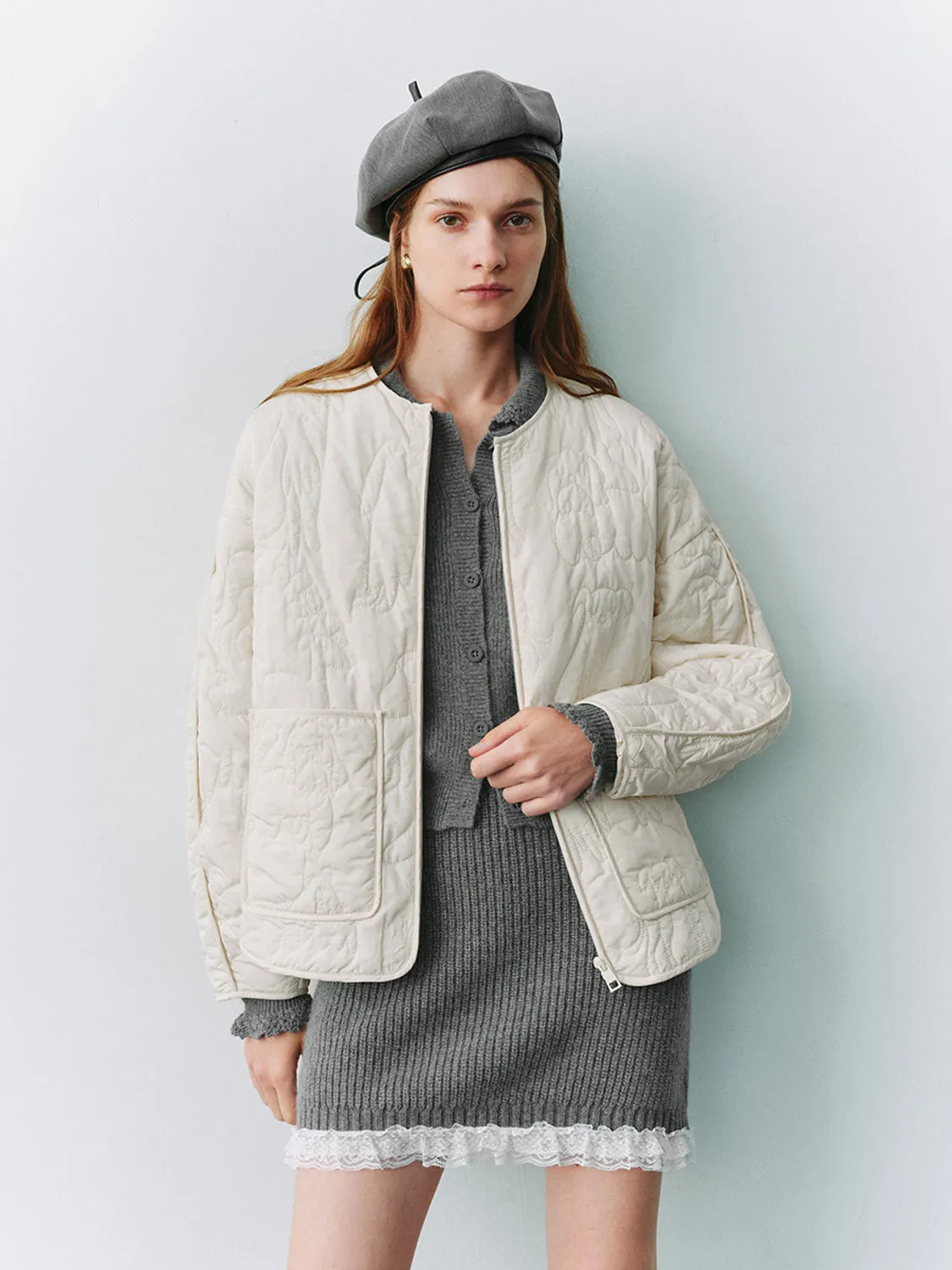 Patched Pocket Padded Coats sold by Urban Revivo