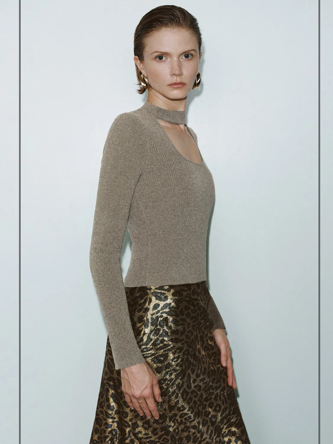 Square Neck Knitted T-Shirts sold by Urban Revivo product image thumbnail 2