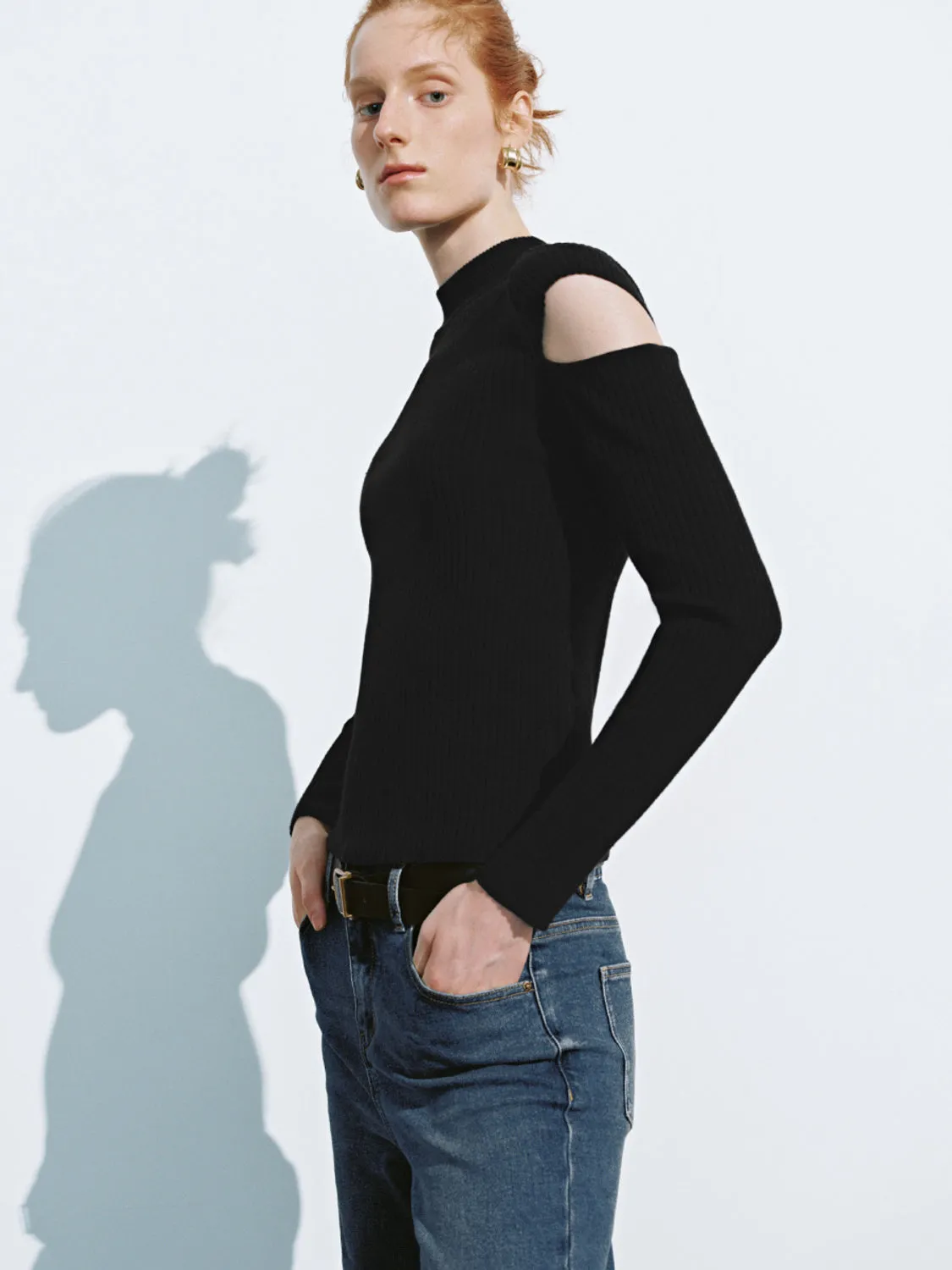 Skinny Knitted T-Shirts sold by Urban Revivo product image thumbnail 5