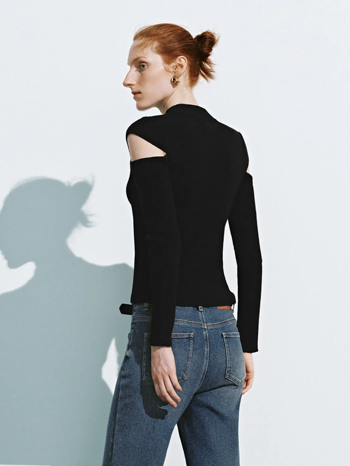 Skinny Knitted T-Shirts sold by Urban Revivo product image thumbnail 2
