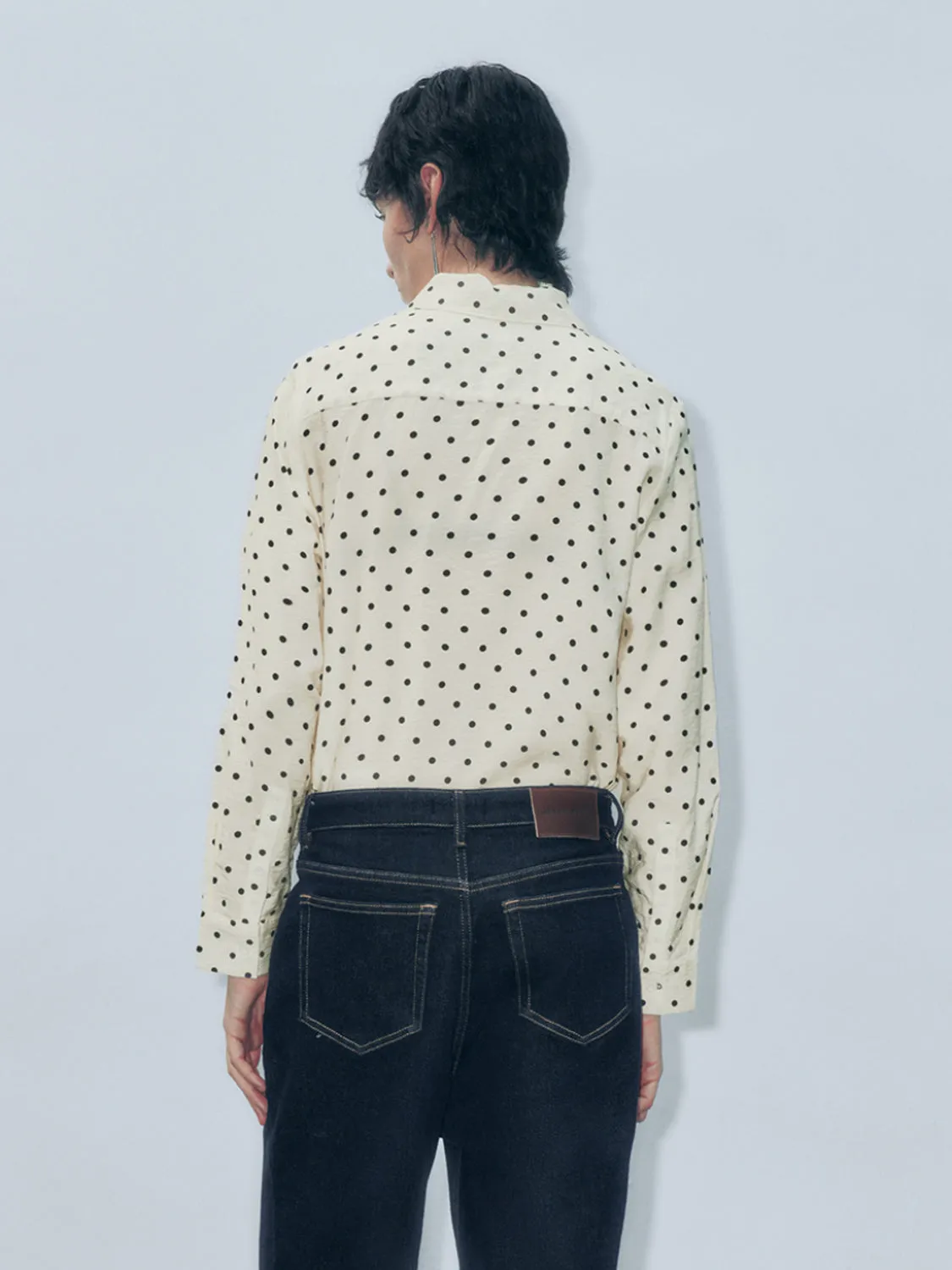 Polka Dot Button Up Shirts sold by Urban Revivo product image thumbnail 2