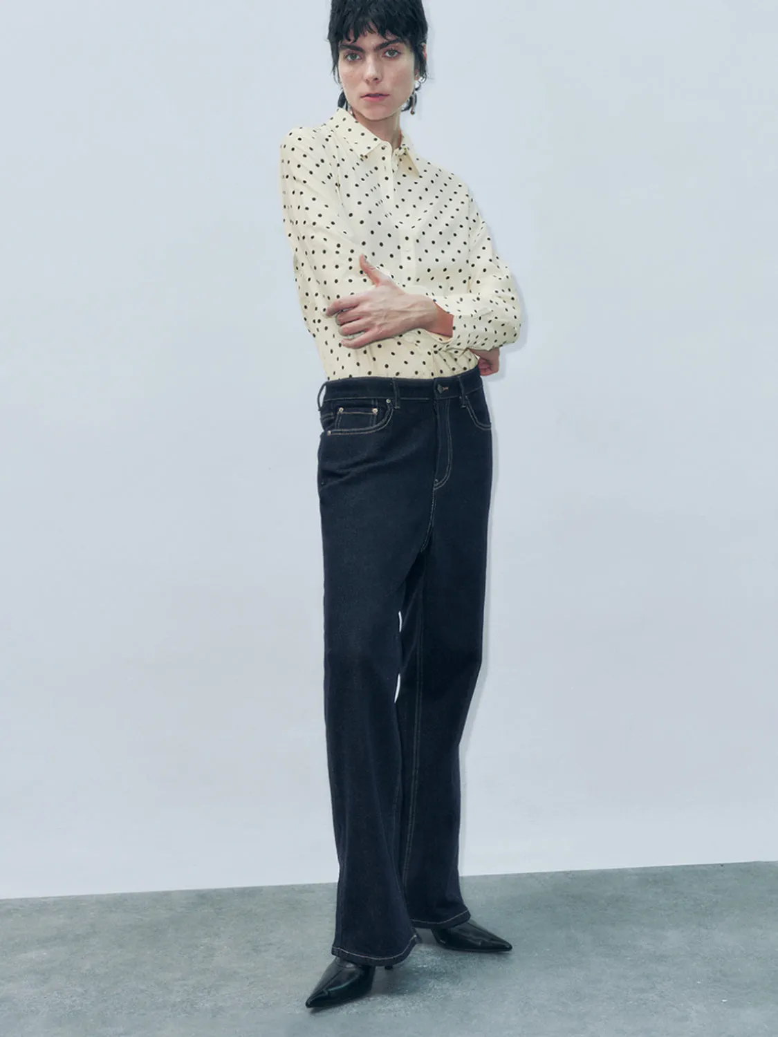 Polka Dot Button Up Shirts sold by Urban Revivo product image thumbnail 4