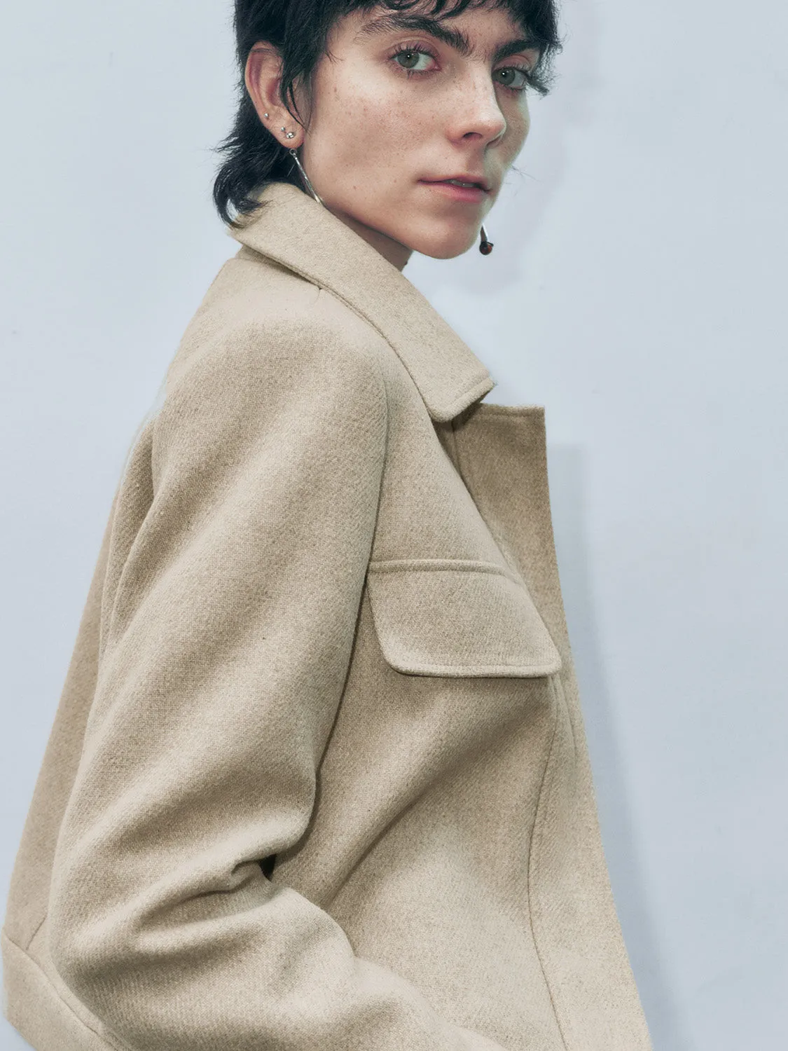 Shirt Collar Flap Pocket Jackets sold by Urban Revivo product image thumbnail 5