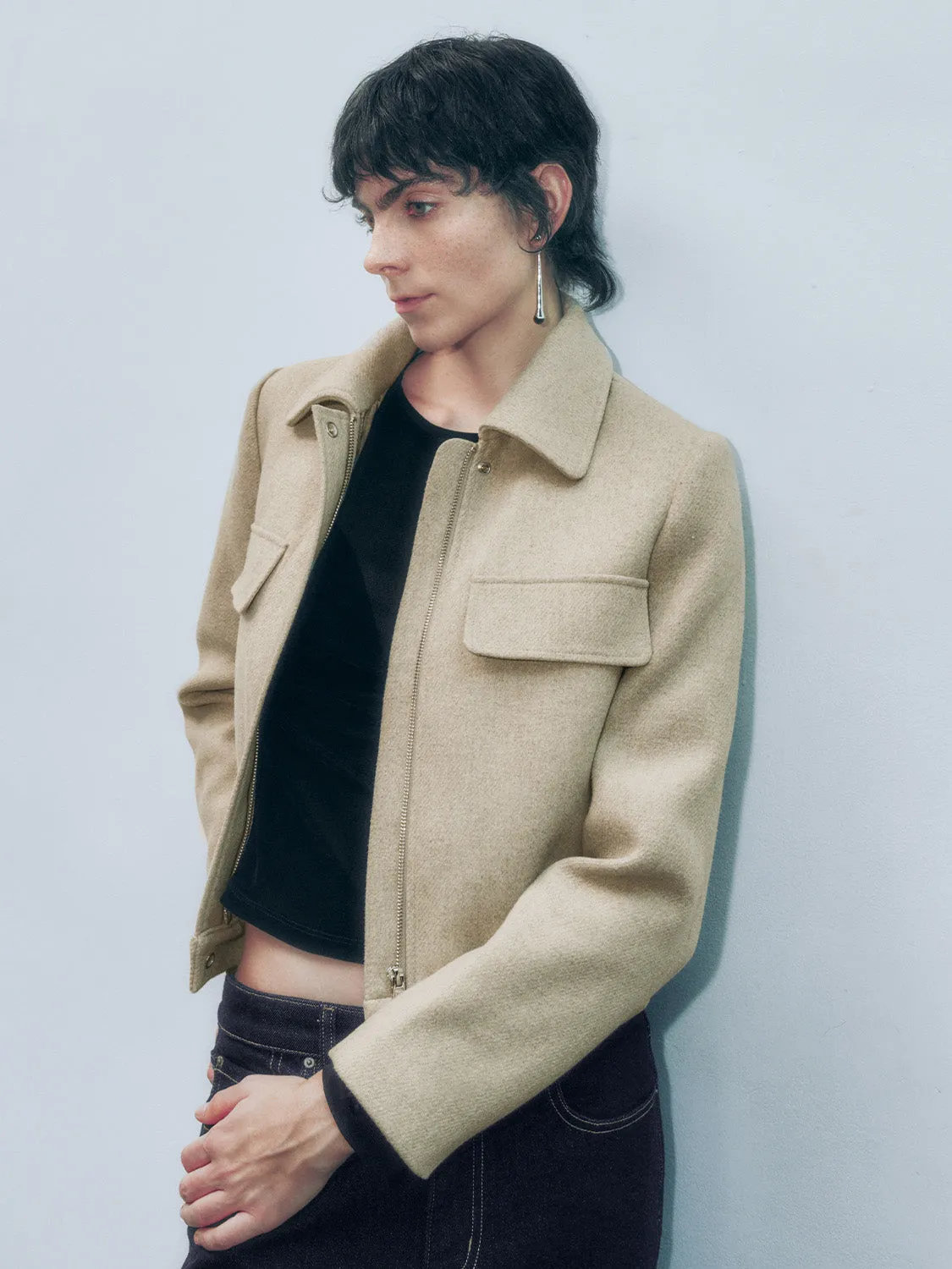 Shirt Collar Flap Pocket Jackets sold by Urban Revivo product image thumbnail 2