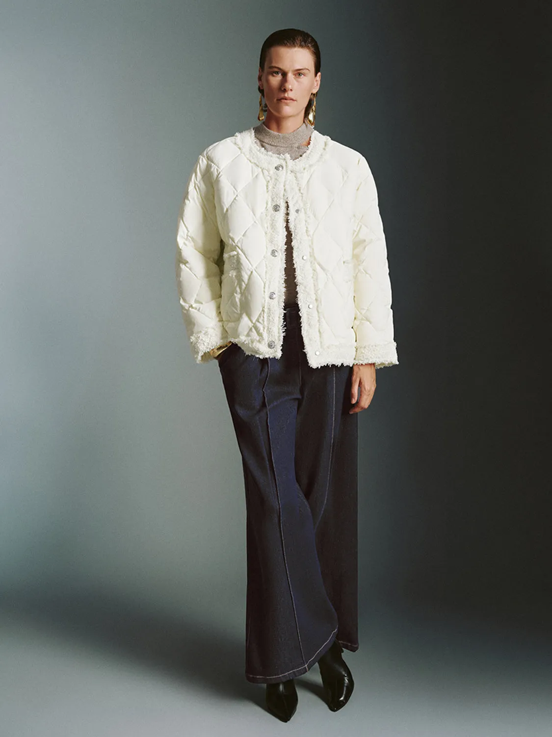 Loose Quilted Down Outerwear sold by Urban Revivo product image thumbnail 4