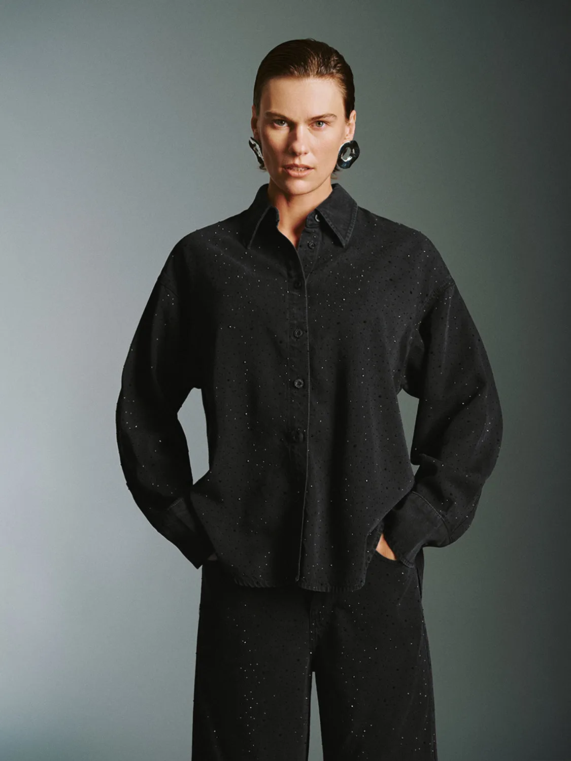 Button Up Denim Shirts sold by Urban Revivo product image thumbnail 5