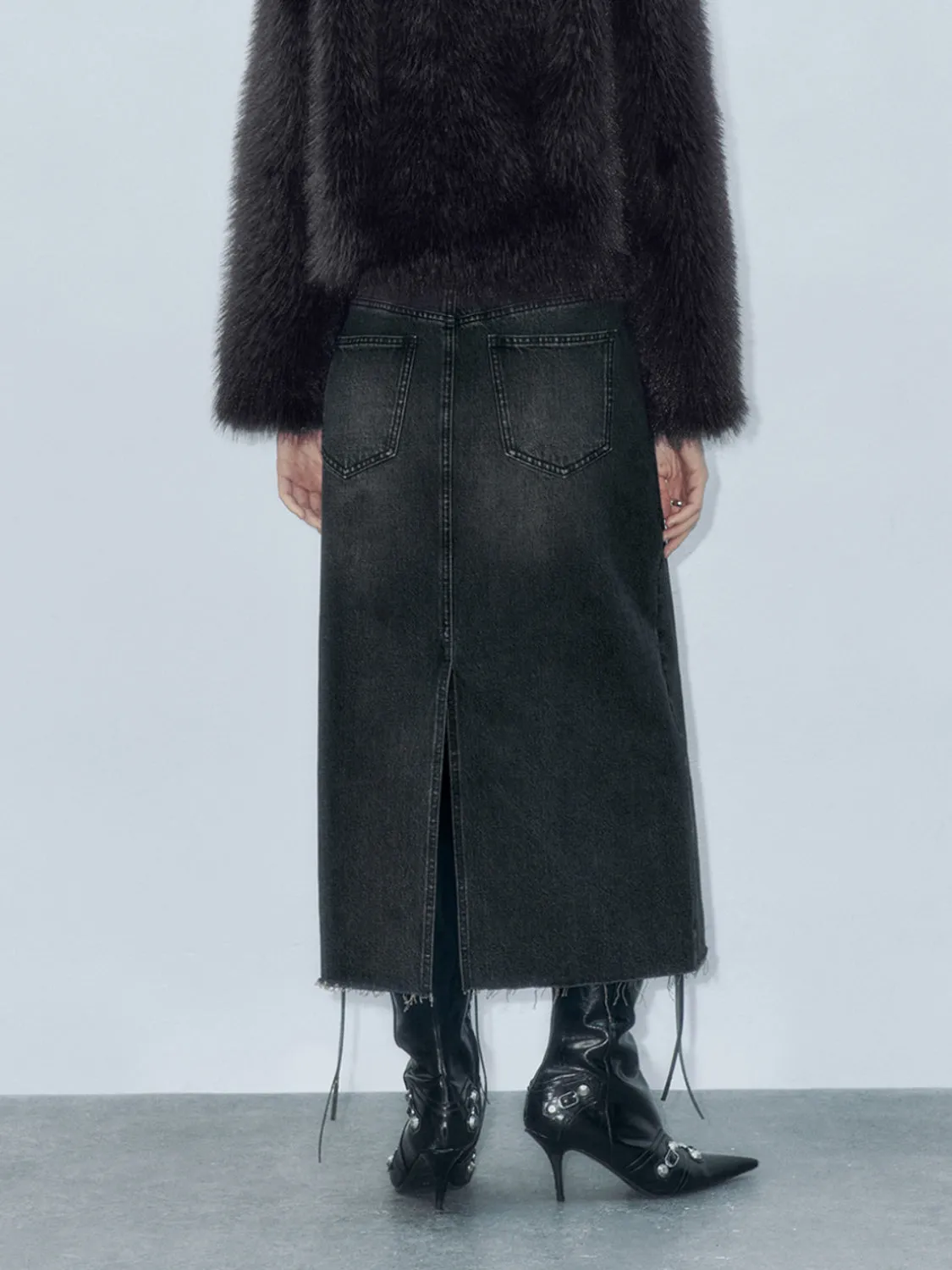 Regular Denim Skirts sold by Urban Revivo product image thumbnail 3