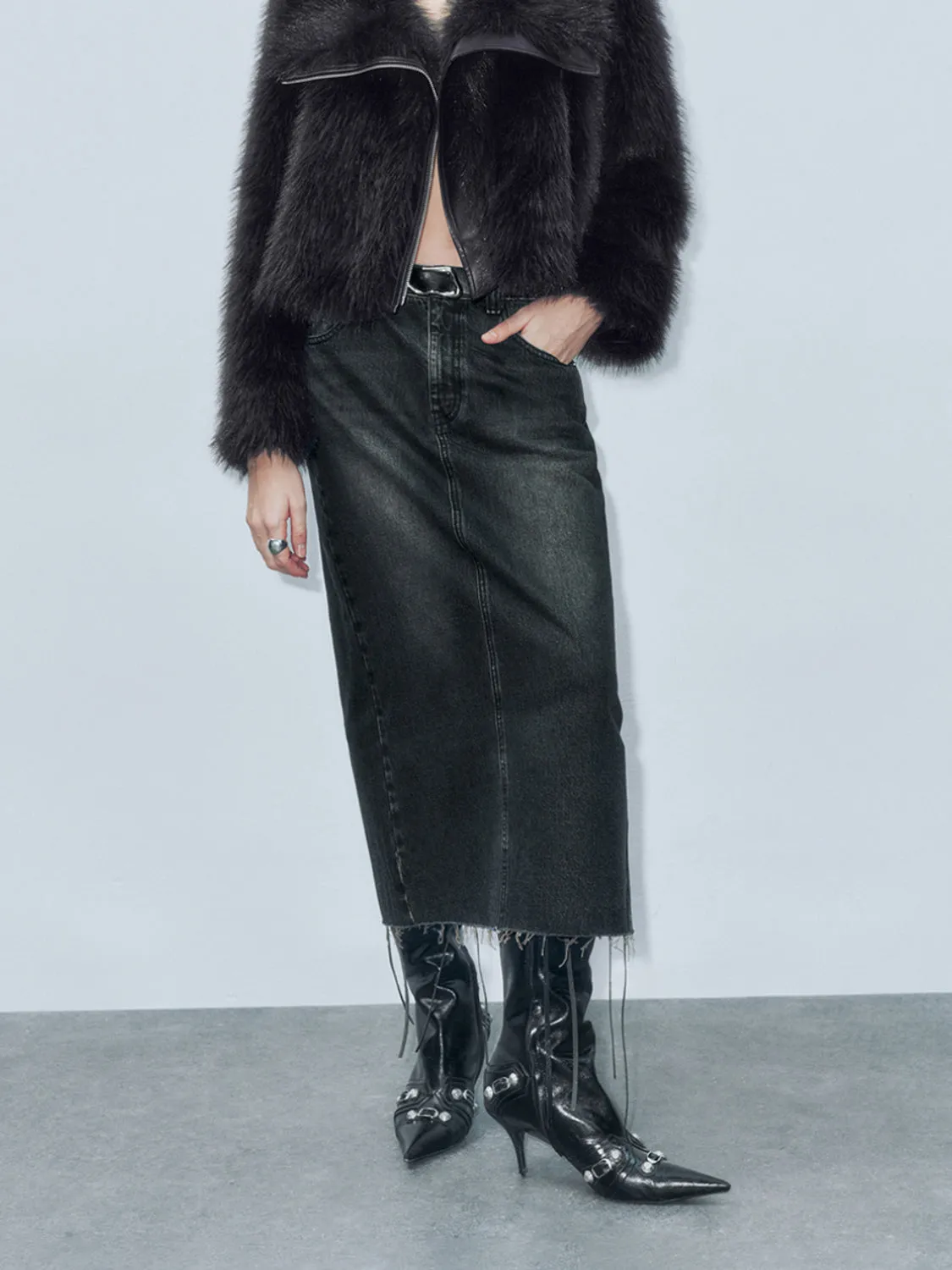 Regular Denim Skirts sold by Urban Revivo product image thumbnail 2