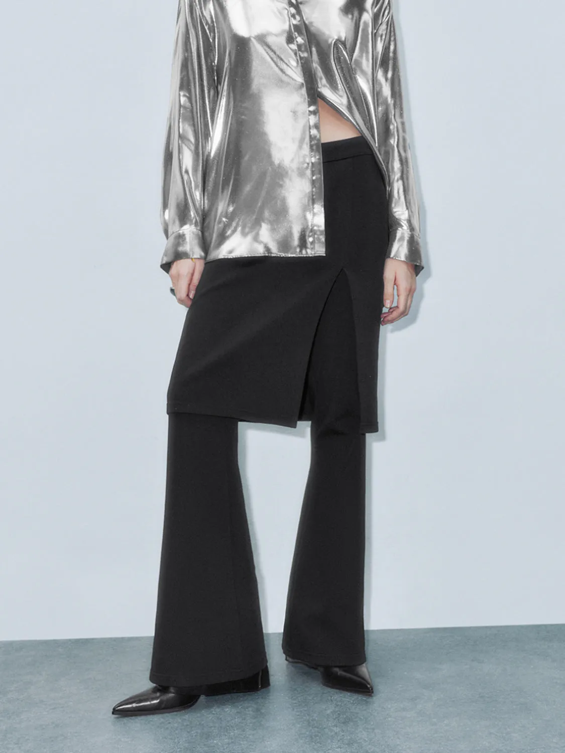 2 in 1 Regular Flare Pants sold by Urban Revivo product image thumbnail 2