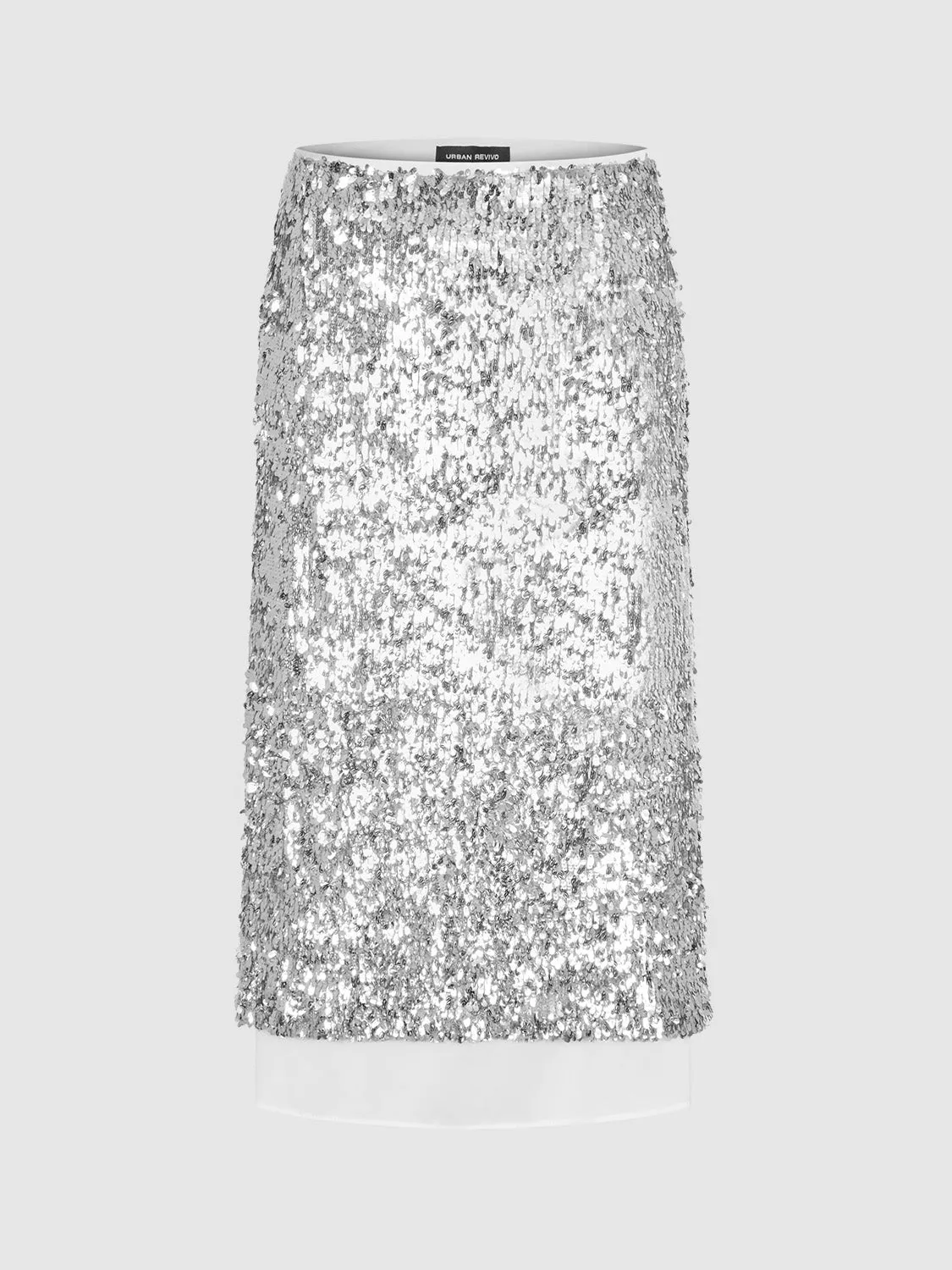 Sequin Midi Straight Skirts sold by Urban Revivo
