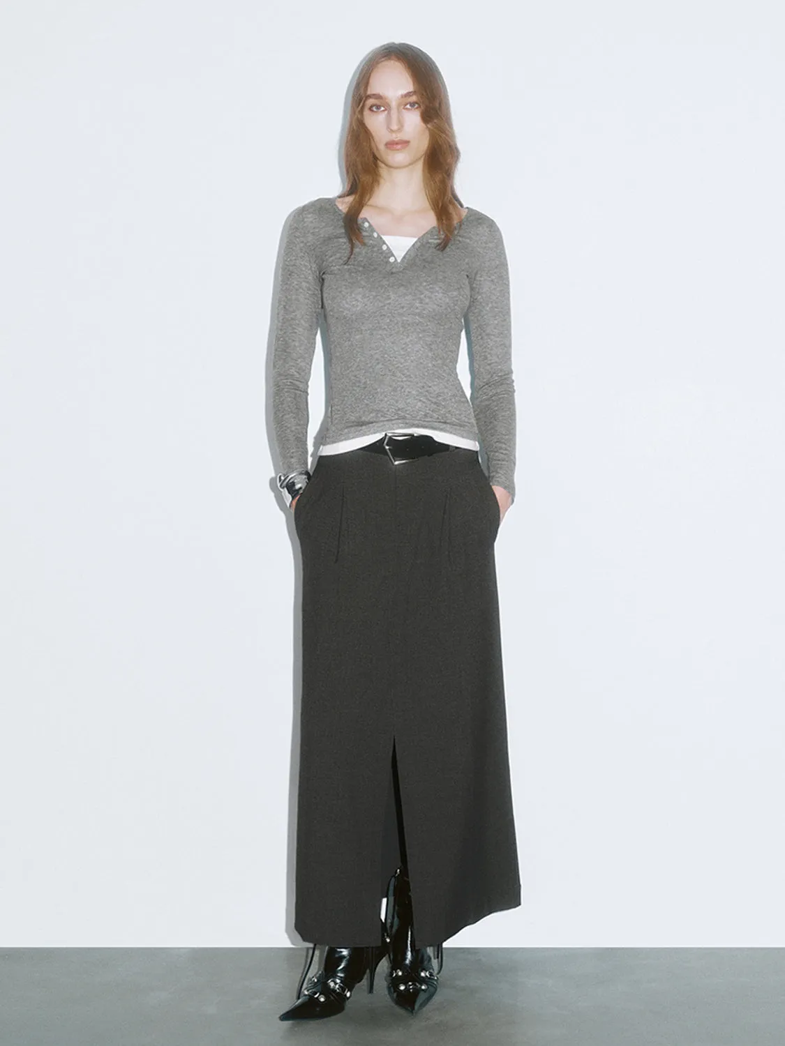 Skinny Long Sleeve T-Shirts sold by Urban Revivo product image thumbnail 4