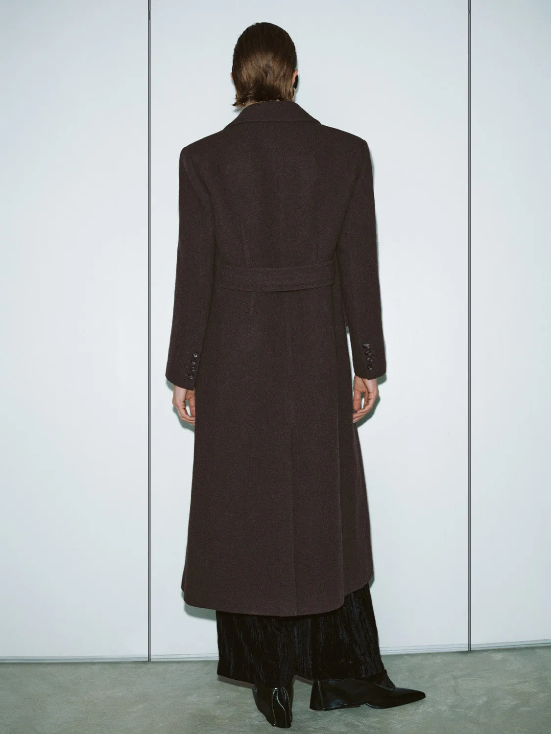 Double Breasted Longline Wool Blend Coats sold by Urban Revivo product image thumbnail 3