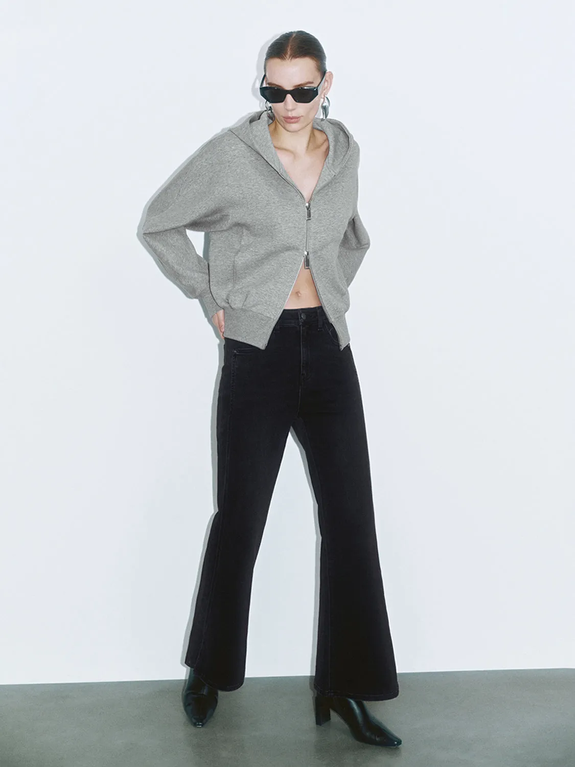 Hoodie Zip Up Front Jackets sold by Urban Revivo product image thumbnail 4