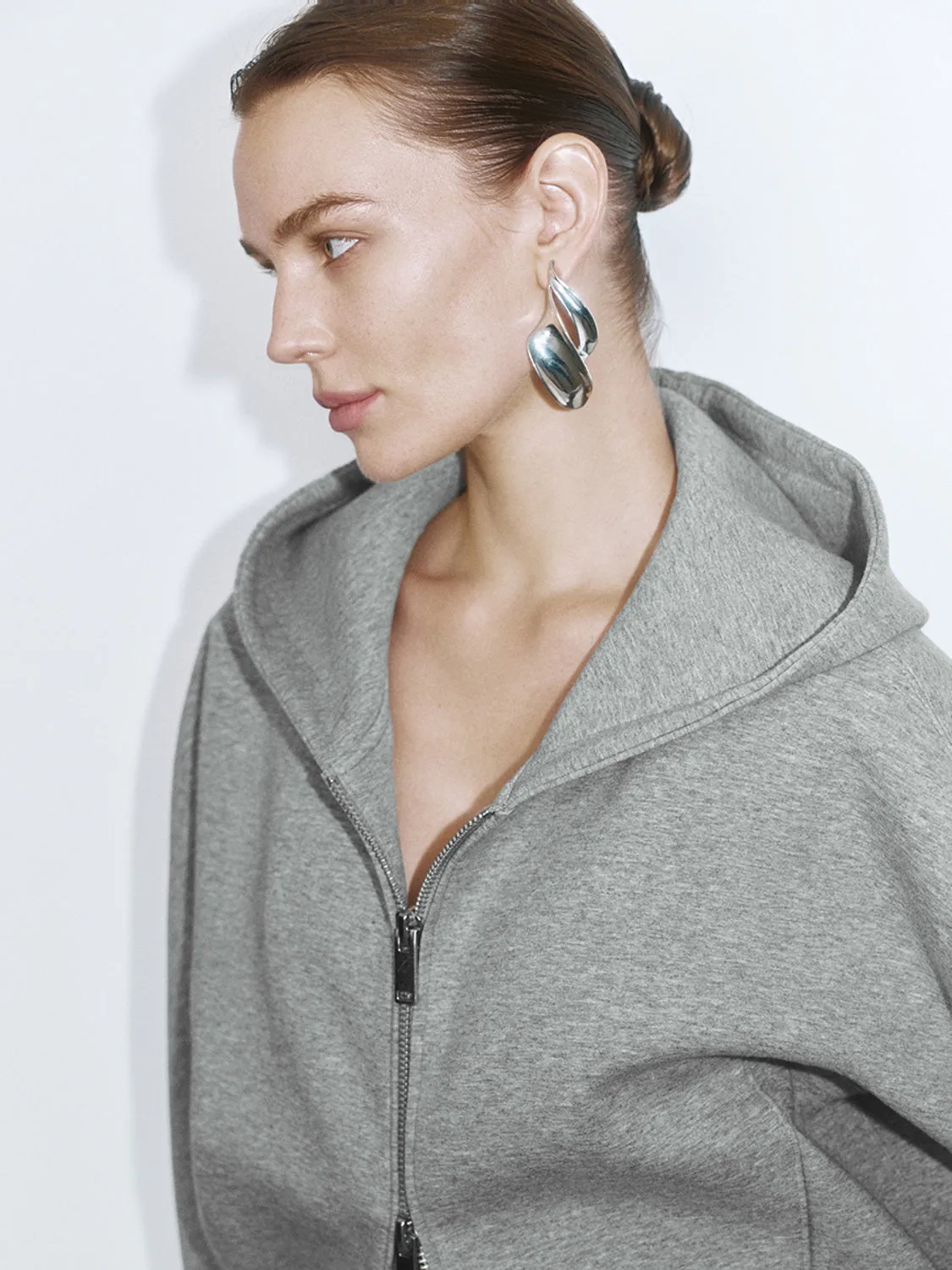 Hoodie Zip Up Front Jackets sold by Urban Revivo product image thumbnail 3