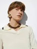 Wide Lapel Knitted T-Shirts sold by Urban Revivo