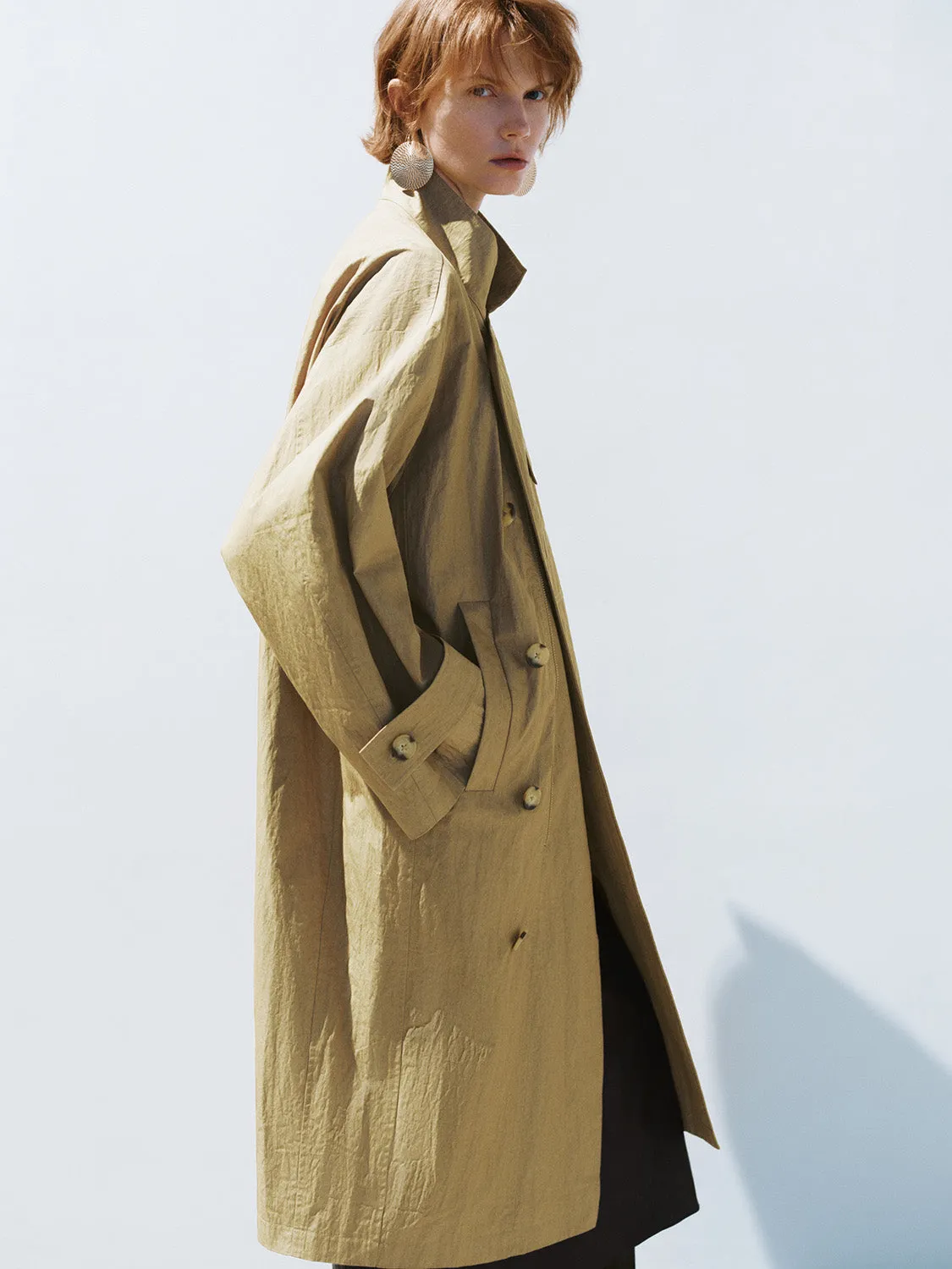 Loose Longline Trench Coats sold by Urban Revivo product image thumbnail 2