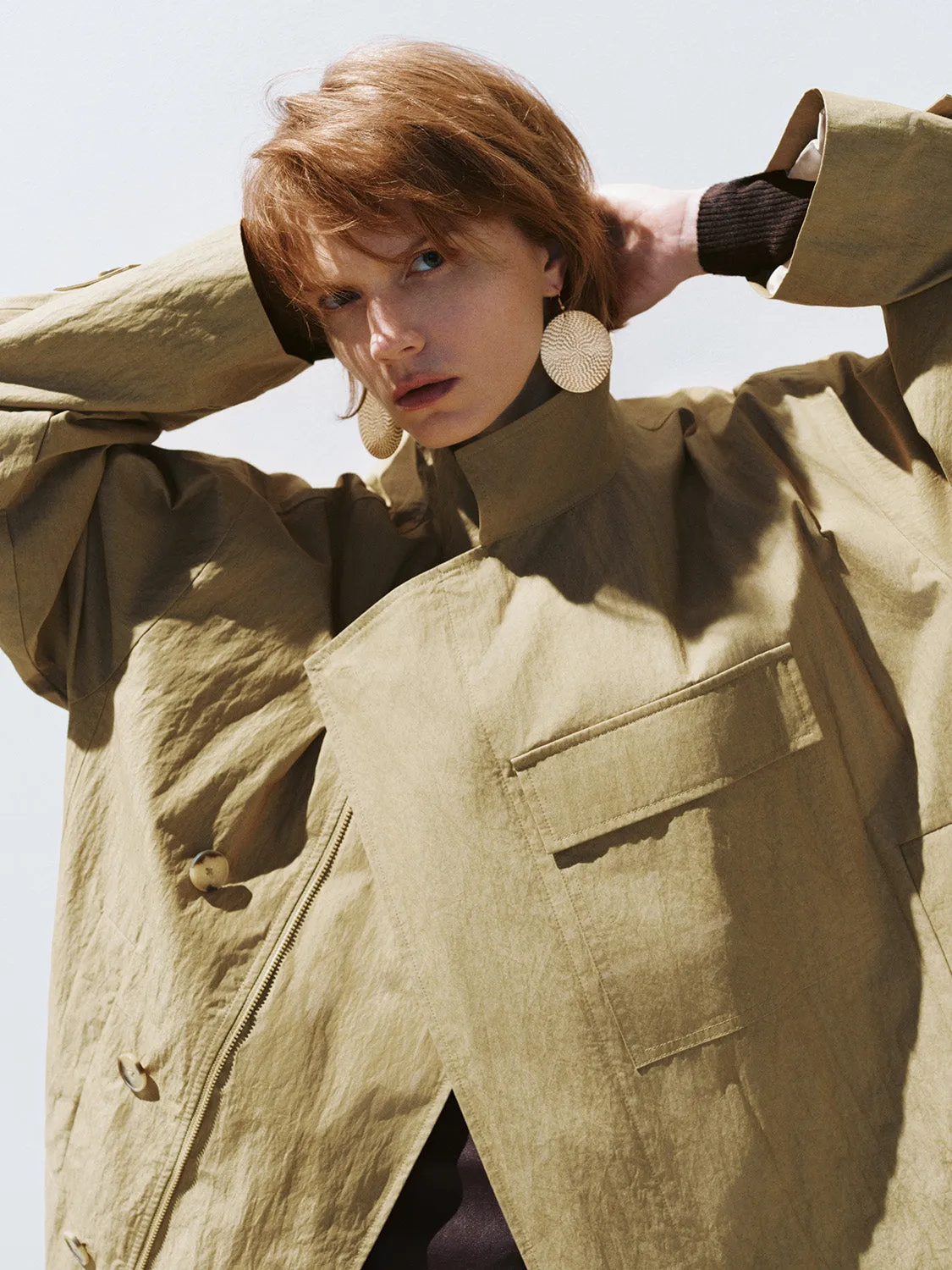 Loose Longline Trench Coats sold by Urban Revivo product image thumbnail 5