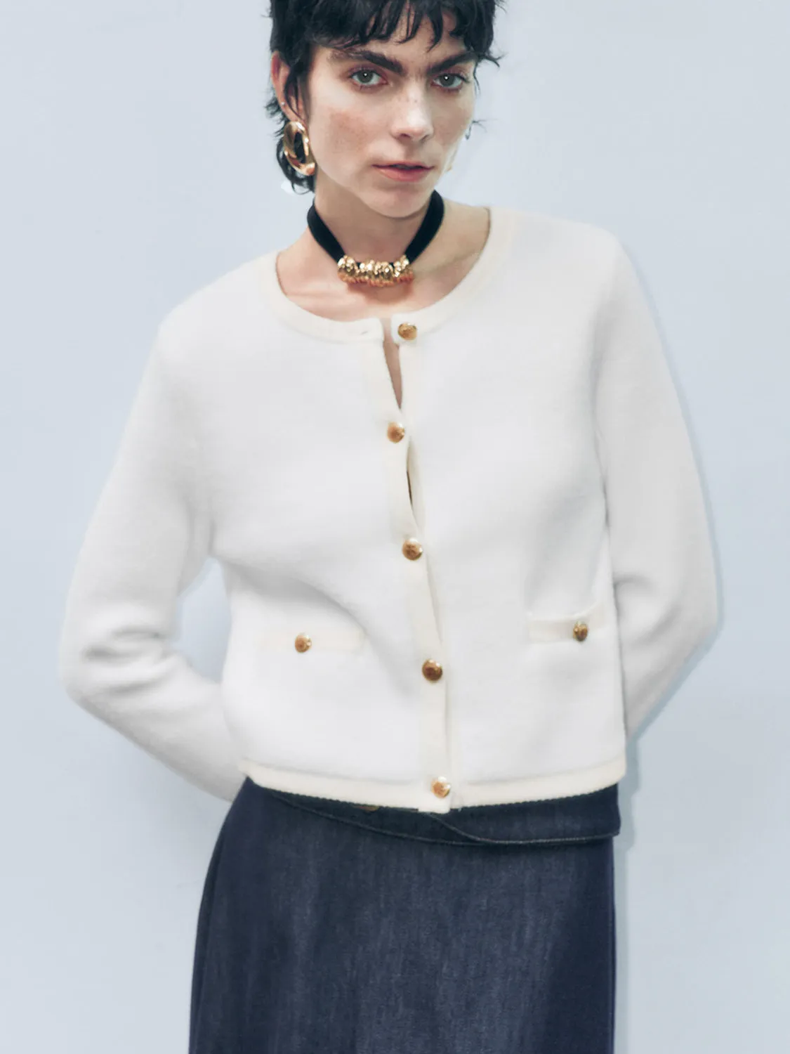 Button Up Knitted Cardigans sold by Urban Revivo product image thumbnail 5