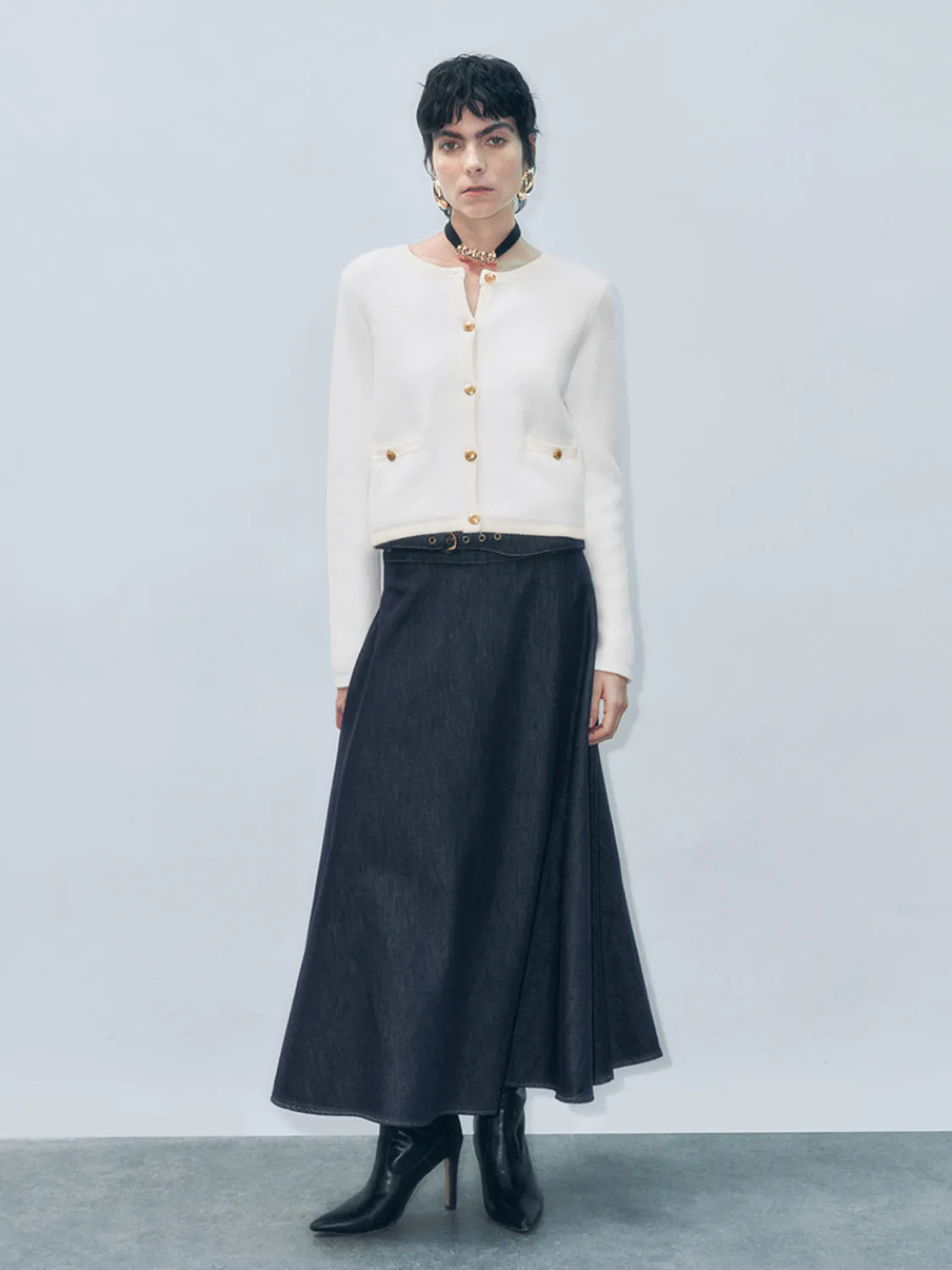 Button Up Knitted Cardigans sold by Urban Revivo product image thumbnail 4