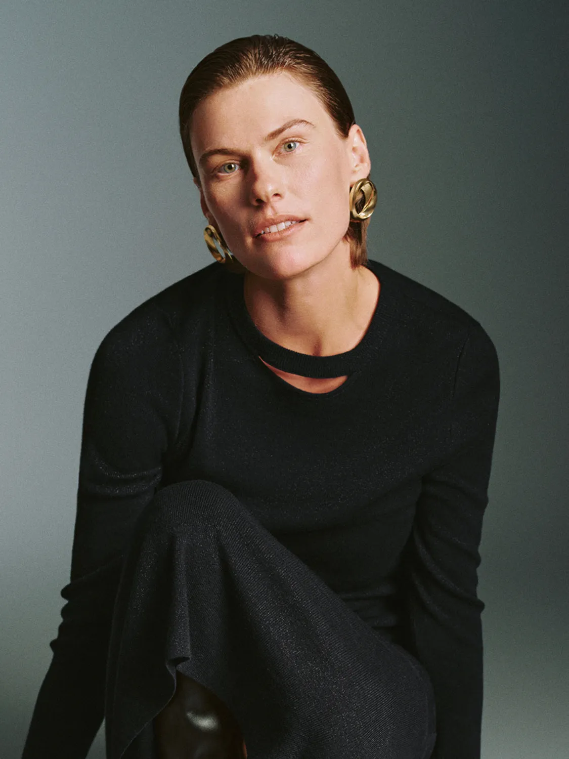 Cut-out Front Maxi Knitted Dresses sold by Urban Revivo product image thumbnail 3