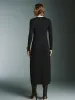 Cut-out Front Maxi Knitted Dresses sold by Urban Revivo