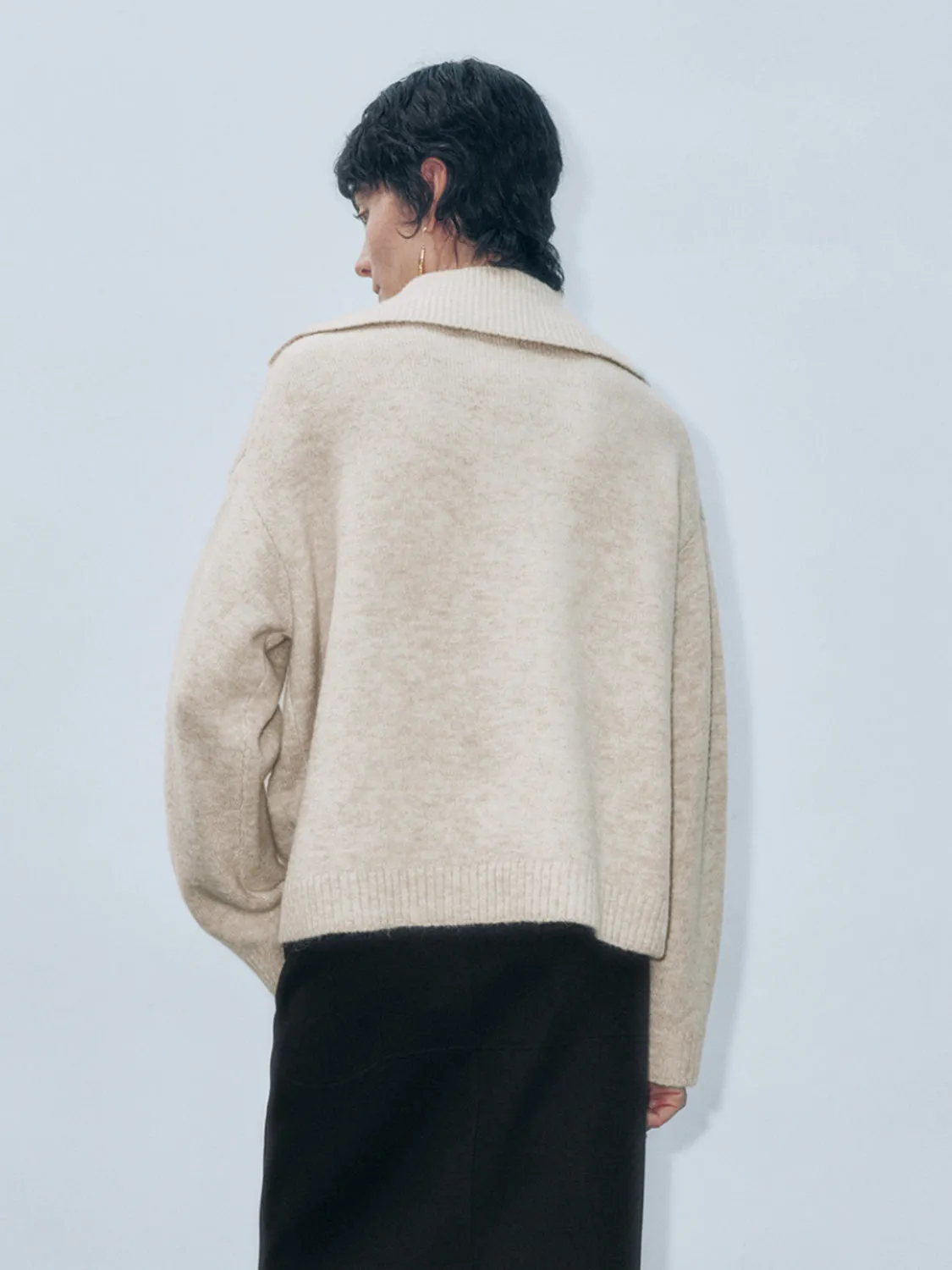 Wide Lapel Knitted T-Shirts sold by Urban Revivo product image thumbnail 2