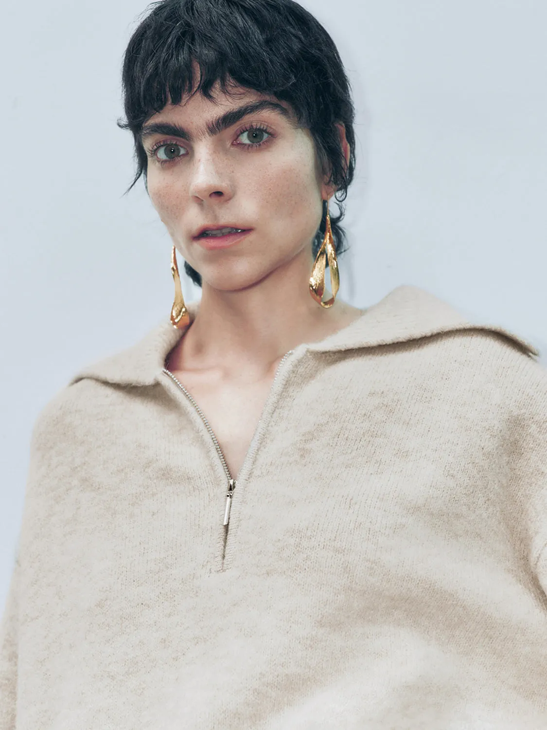 Wide Lapel Knitted T-Shirts sold by Urban Revivo product image thumbnail 3