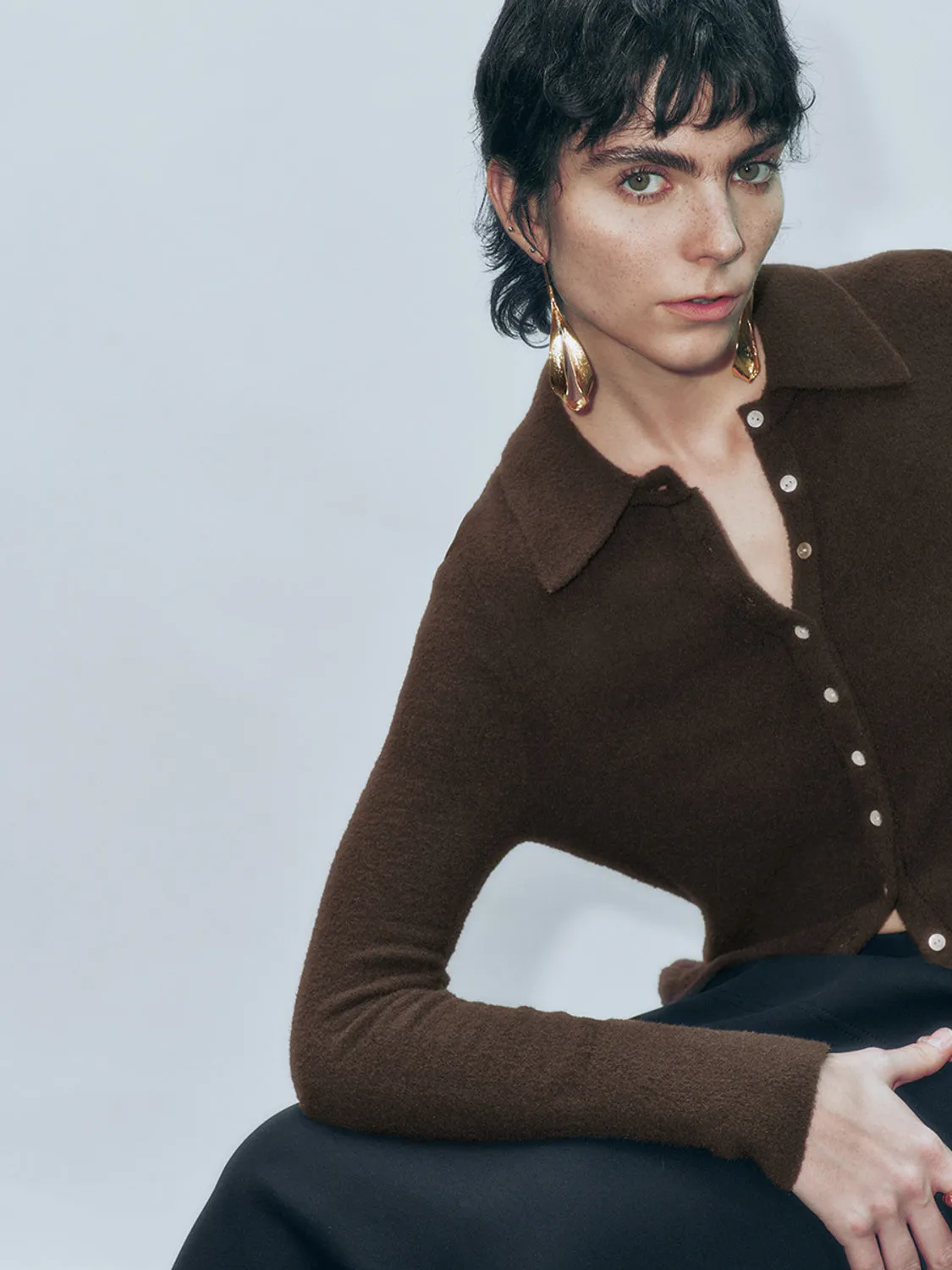 Button Up Knitted Cardigans sold by Urban Revivo product image thumbnail 3