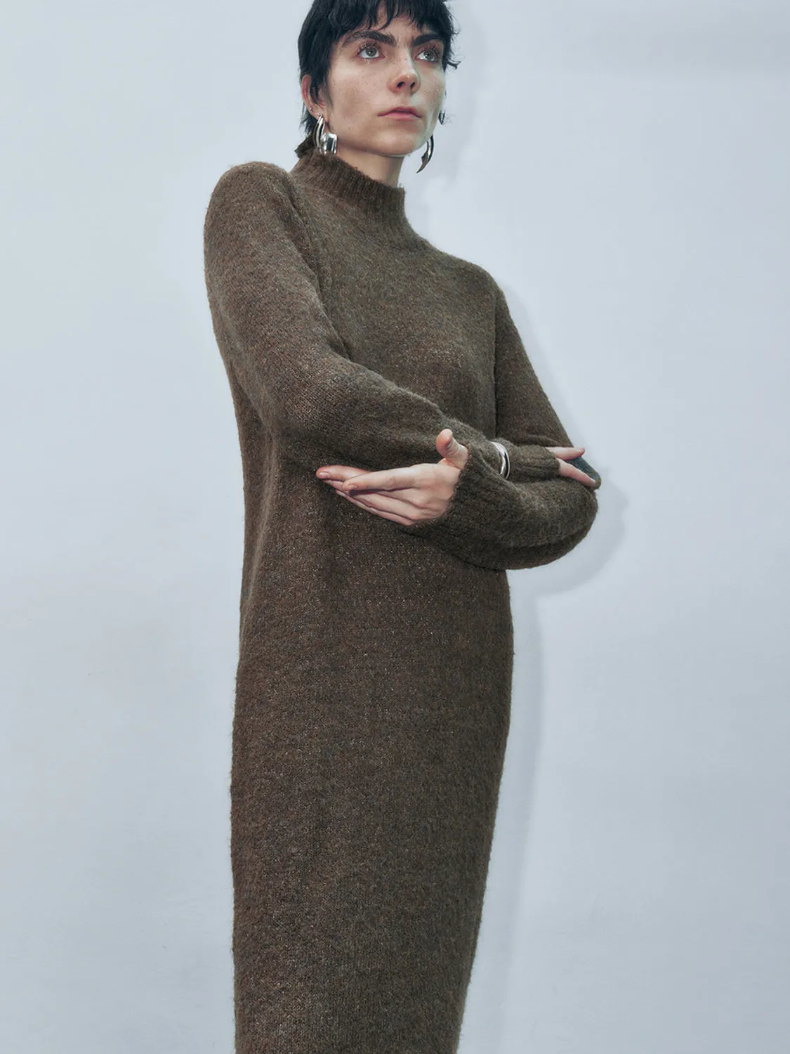 Mock Neck Knitted Dresses sold by Urban Revivo product image thumbnail 4
