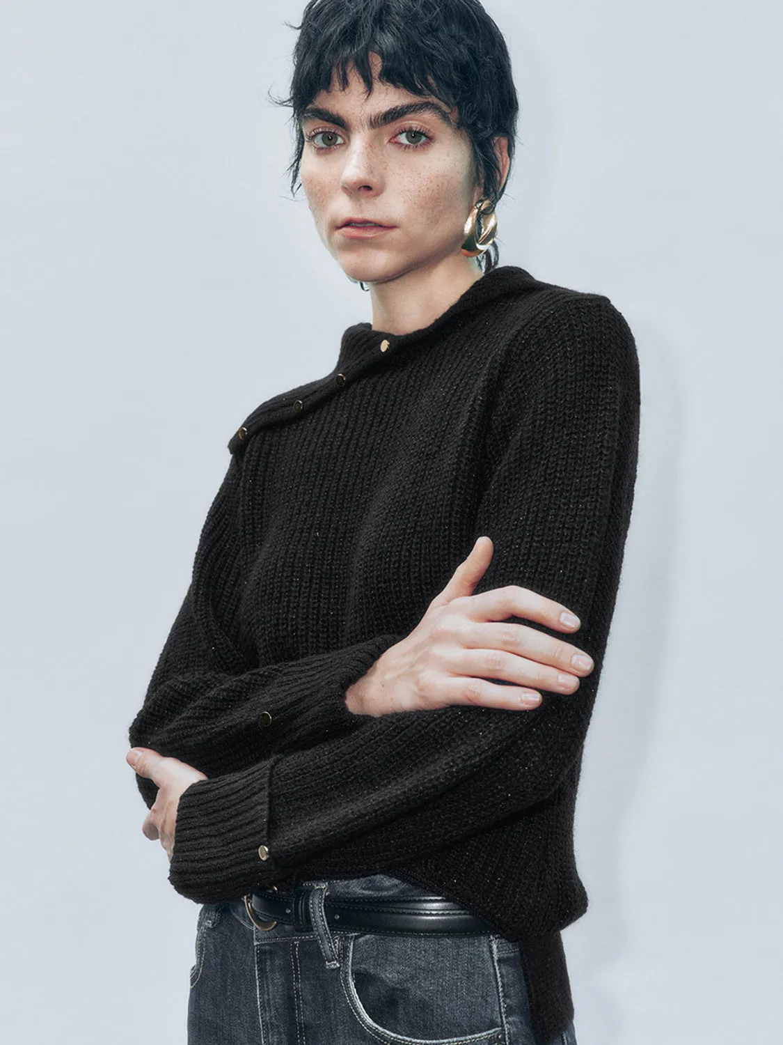 Turtle Neck Knitted T-Shirts sold by Urban Revivo product image thumbnail 3