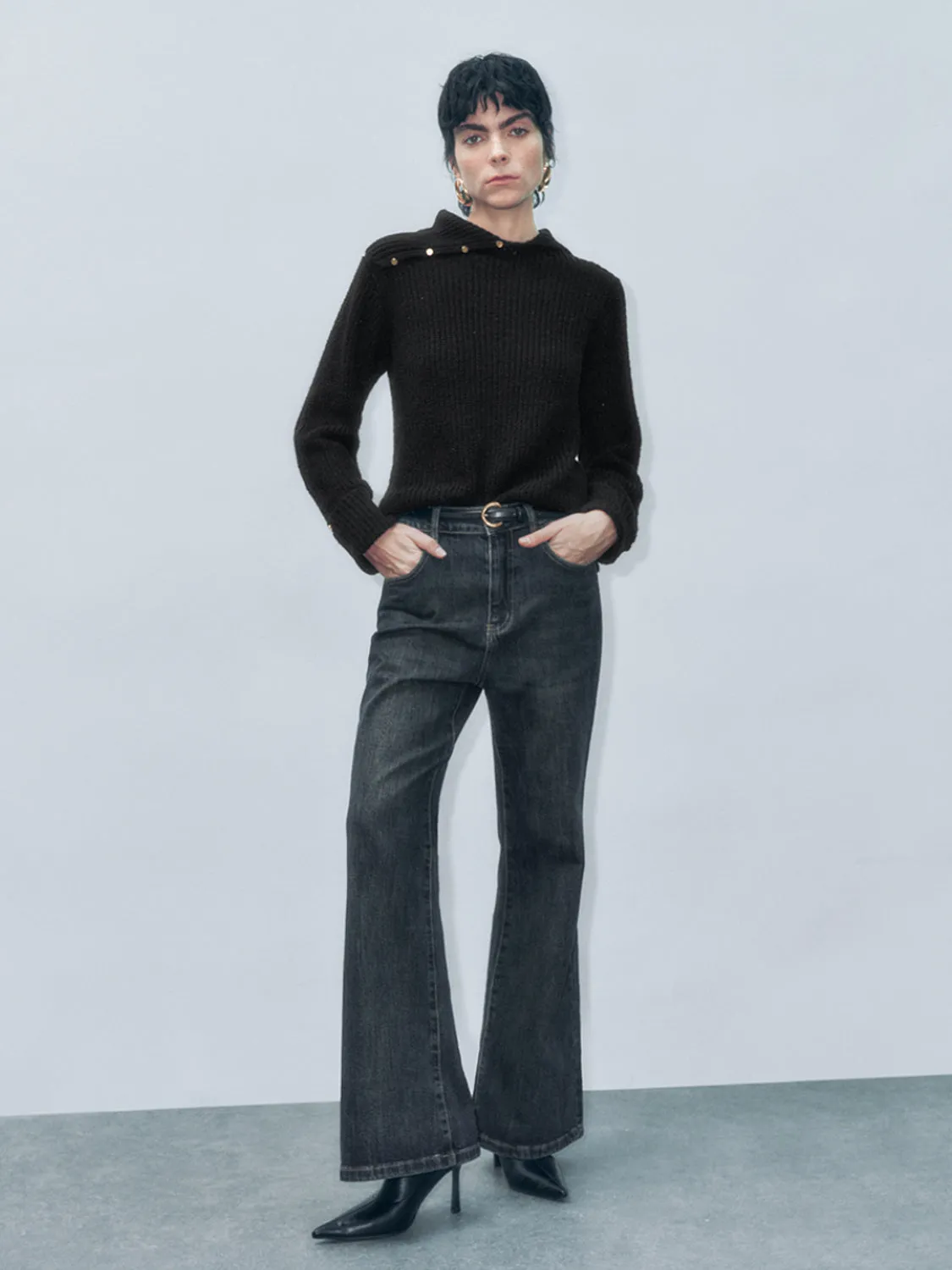 Turtle Neck Knitted T-Shirts sold by Urban Revivo product image thumbnail 4