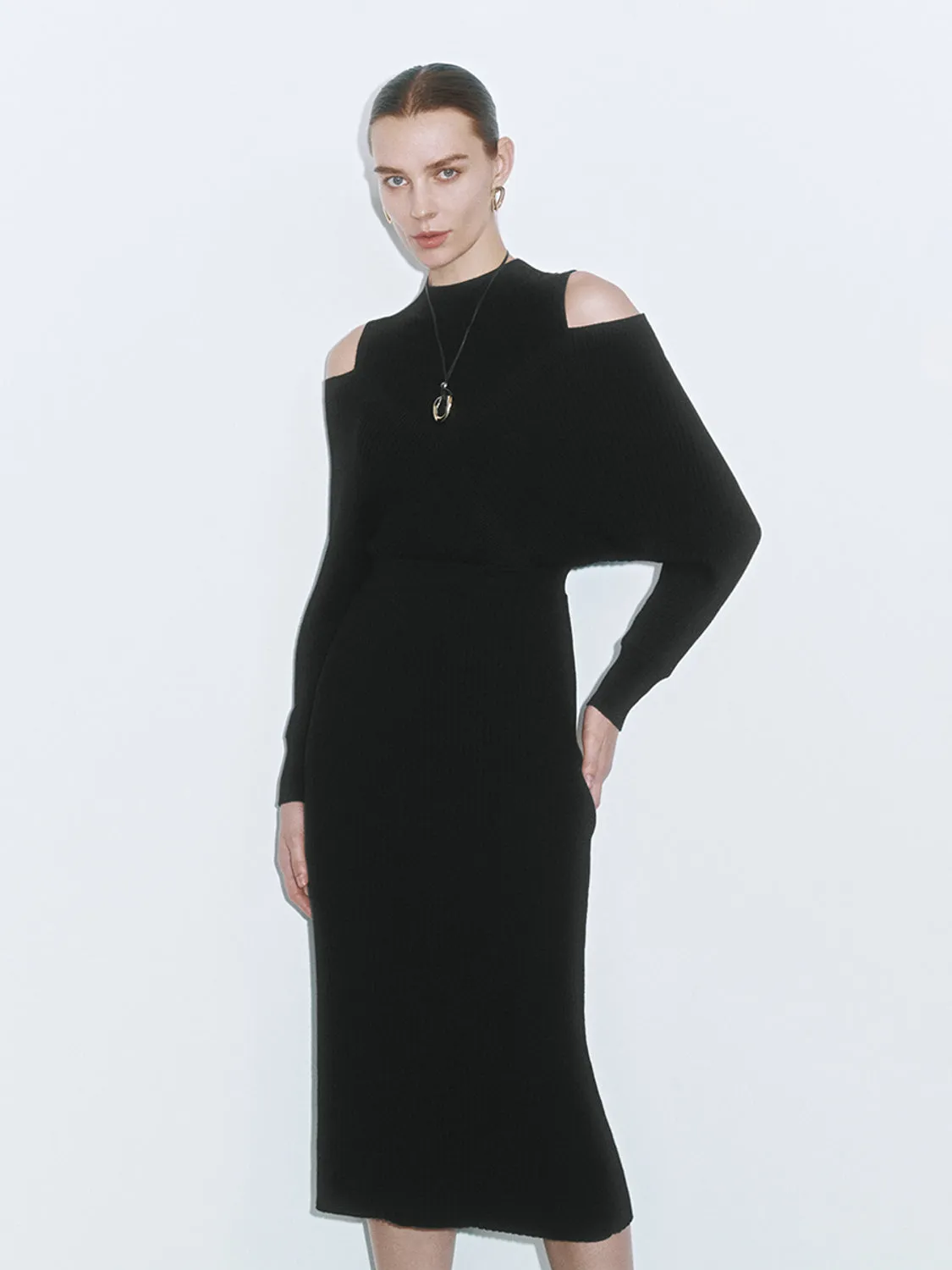 Cold Shoulder Knitted Dresses sold by Urban Revivo