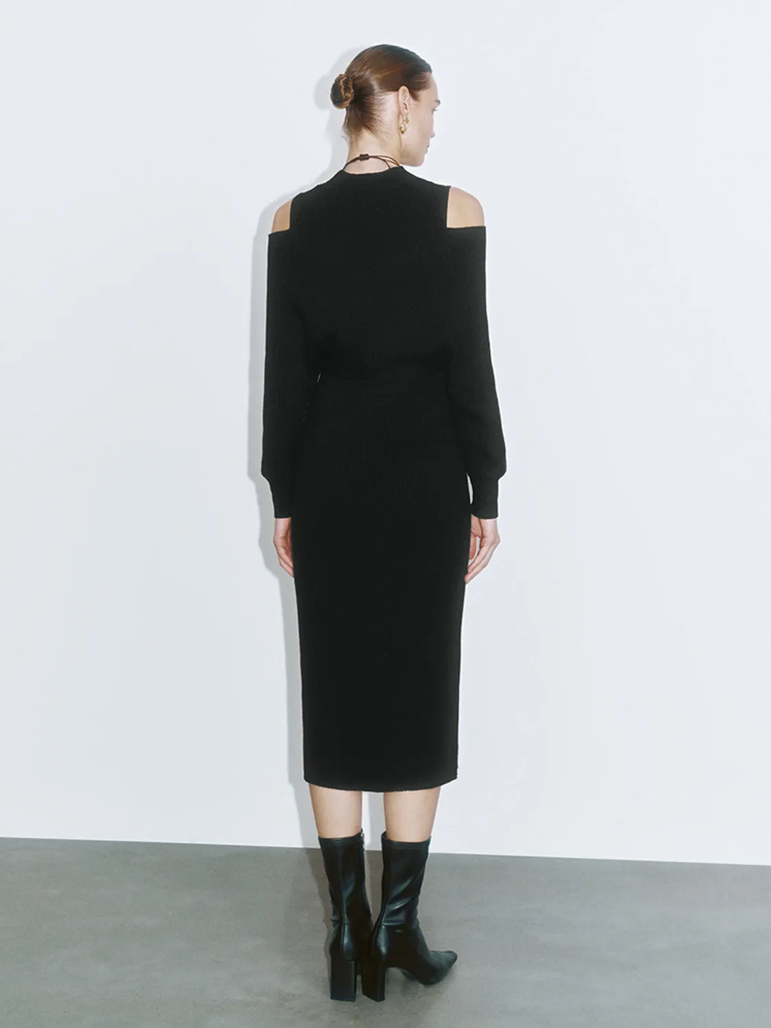 Cold Shoulder Knitted Dresses sold by Urban Revivo product image thumbnail 2
