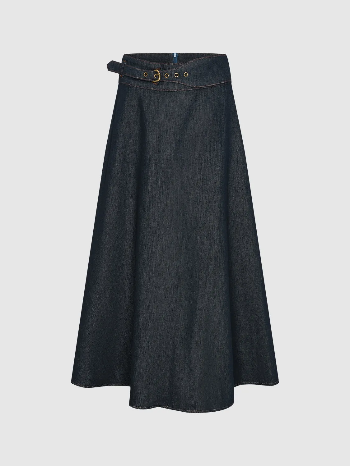 Maxi Denim Flared Skirts sold by Urban Revivo
