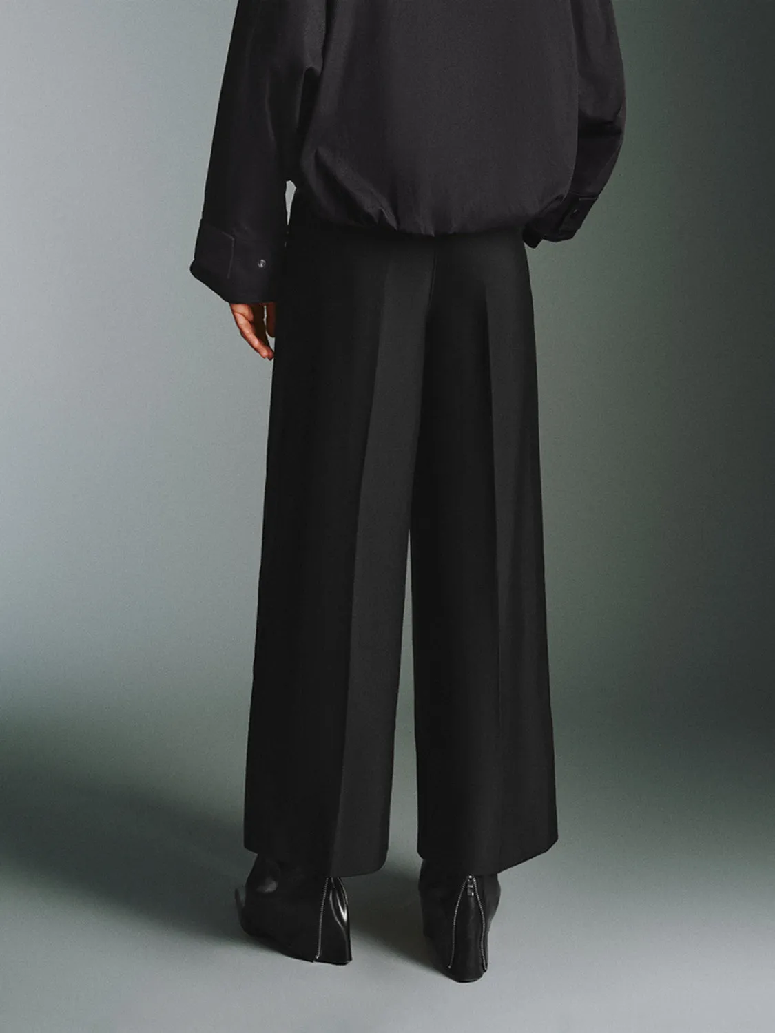 High Waist Wide-Leg Pants sold by Urban Revivo product image thumbnail 3