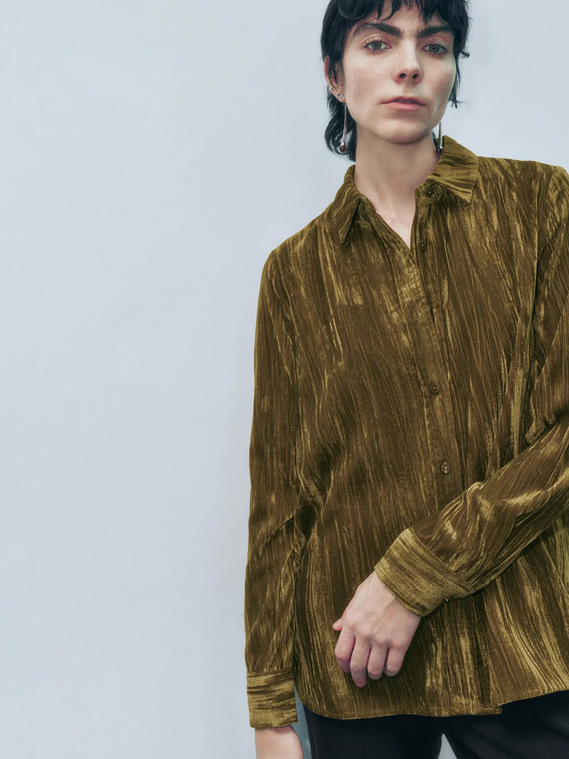 Button Up Long Sleeve Shirts sold by Urban Revivo product image thumbnail 5