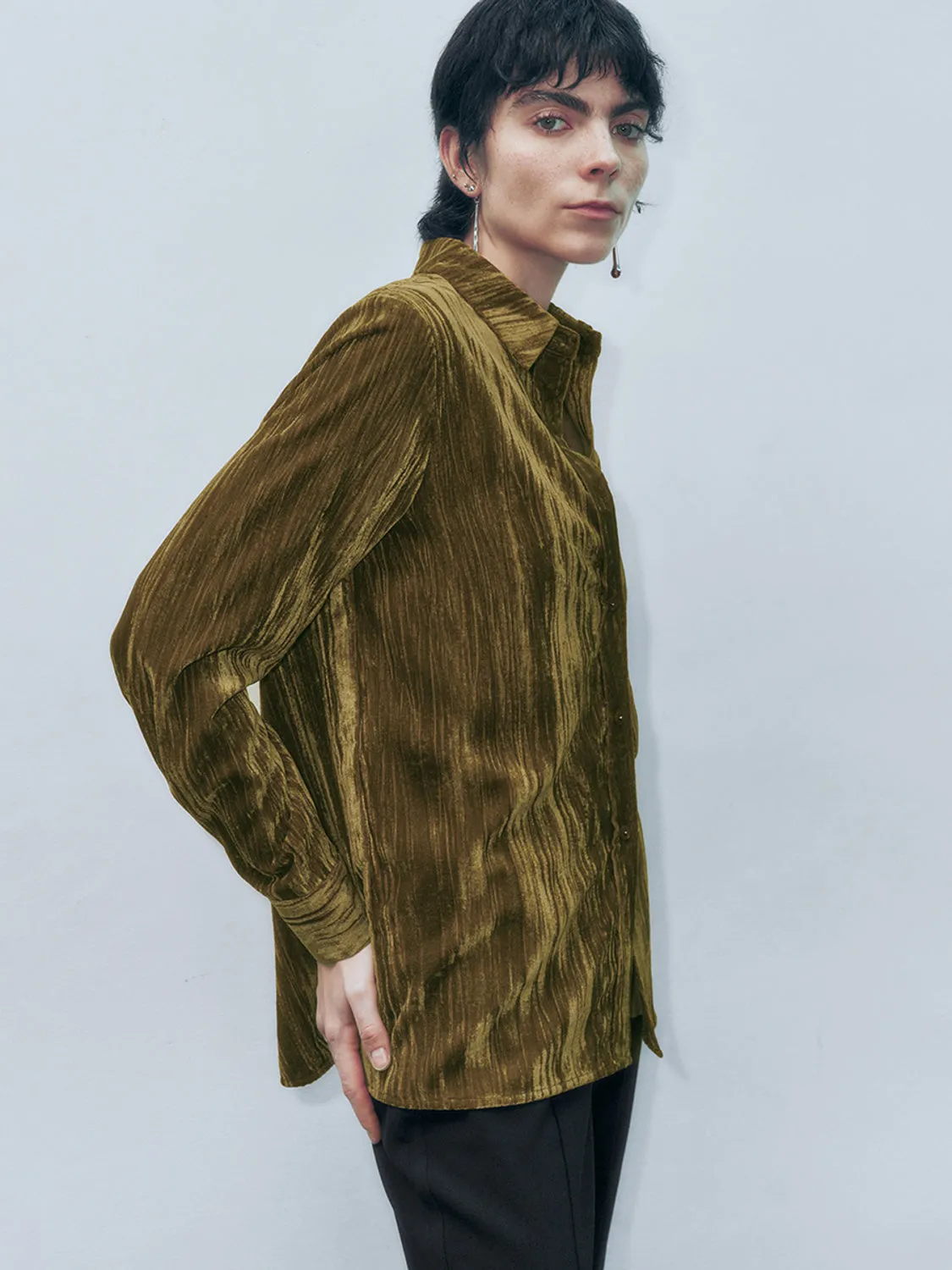 Button Up Long Sleeve Shirts sold by Urban Revivo product image thumbnail 3