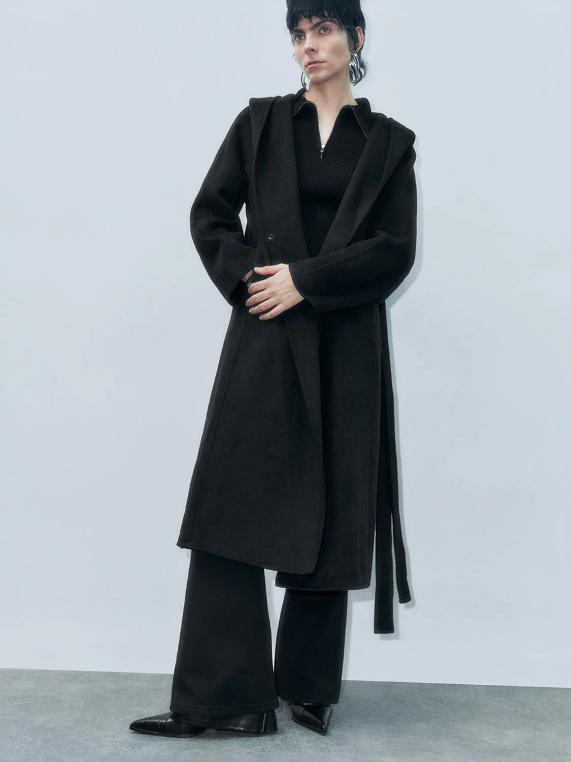 Loose Bathrobe Wool Blend Coats sold by Urban Revivo