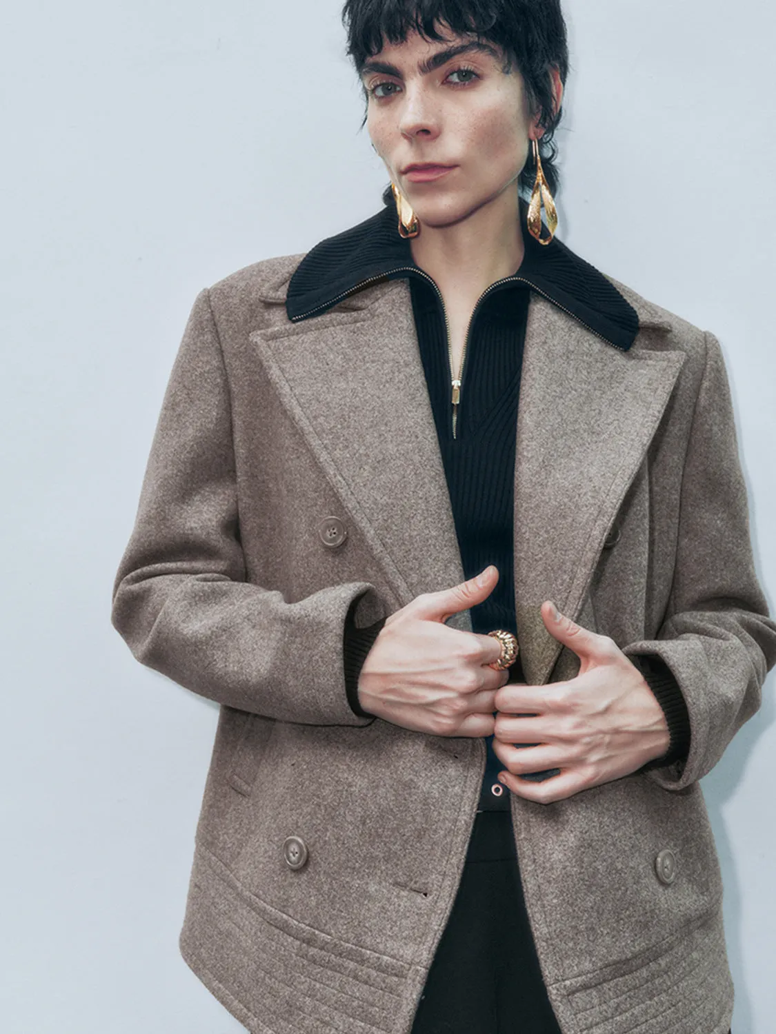 Peak Collar Jackets sold by Urban Revivo