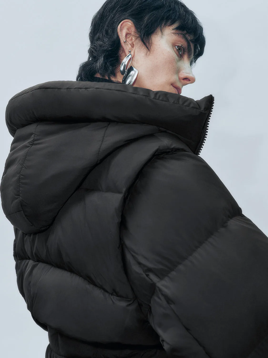 Padded Longline Down Outerwear sold by Urban Revivo product image thumbnail 3