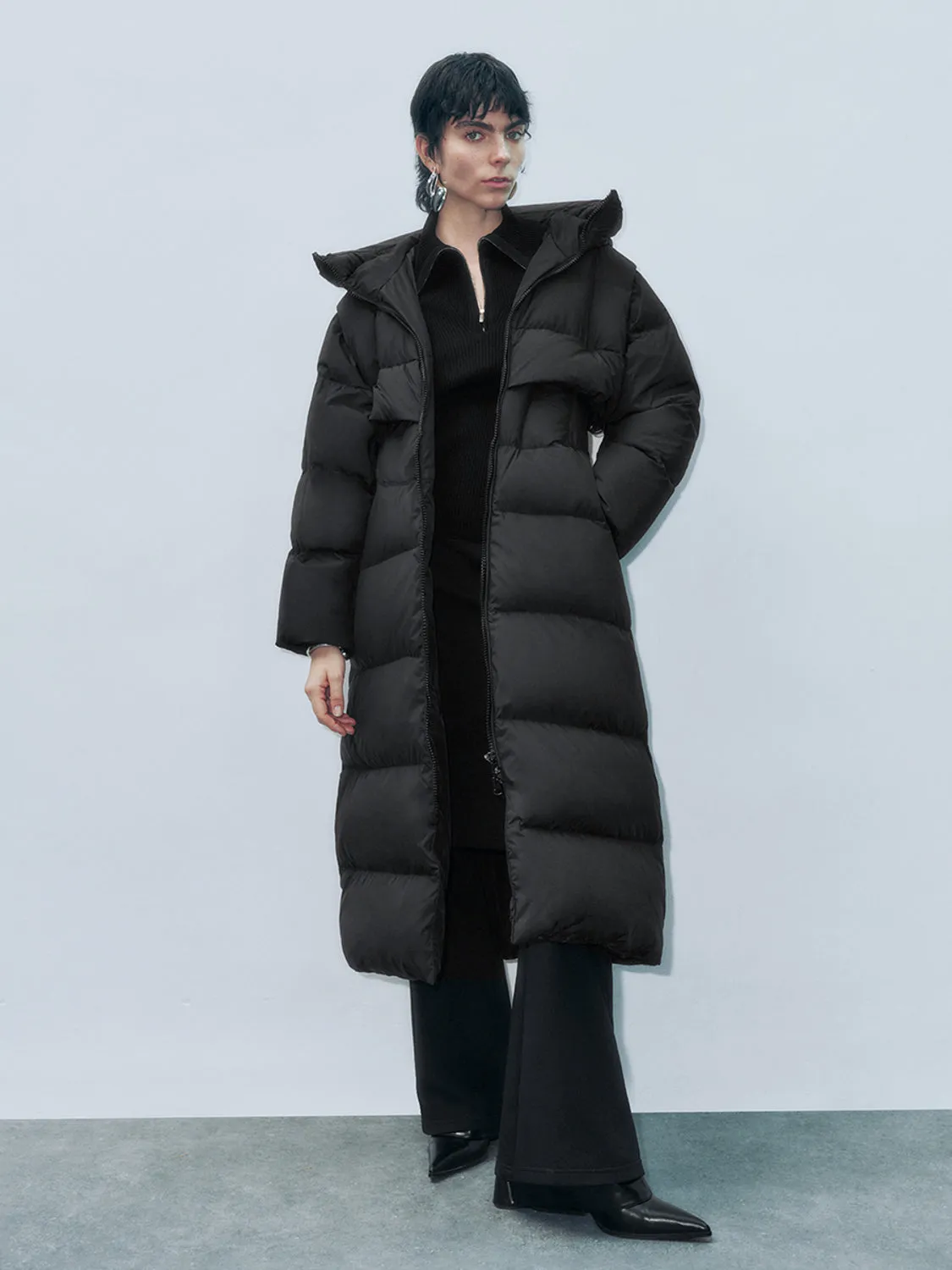 Padded Longline Down Outerwear sold by Urban Revivo