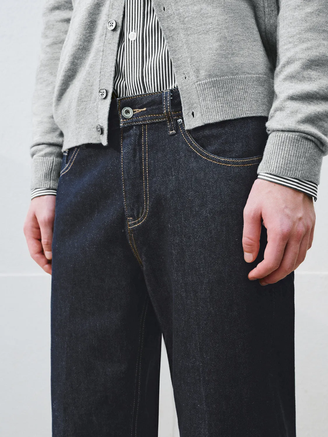 Turn-Up Denim Jeans sold by Urban Revivo product image thumbnail 4