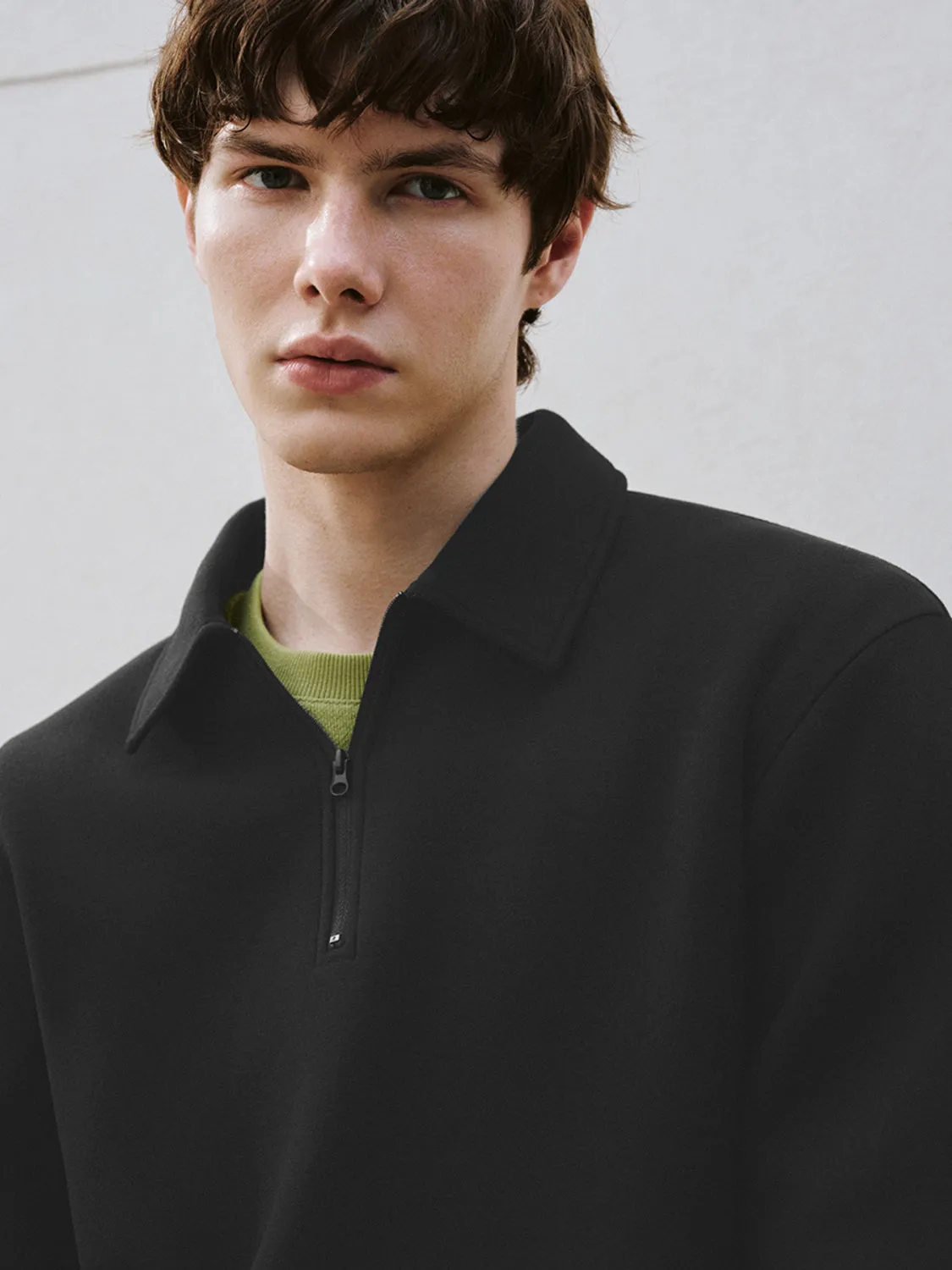 Lapel Regular Sweatshirts sold by Urban Revivo product image thumbnail 3